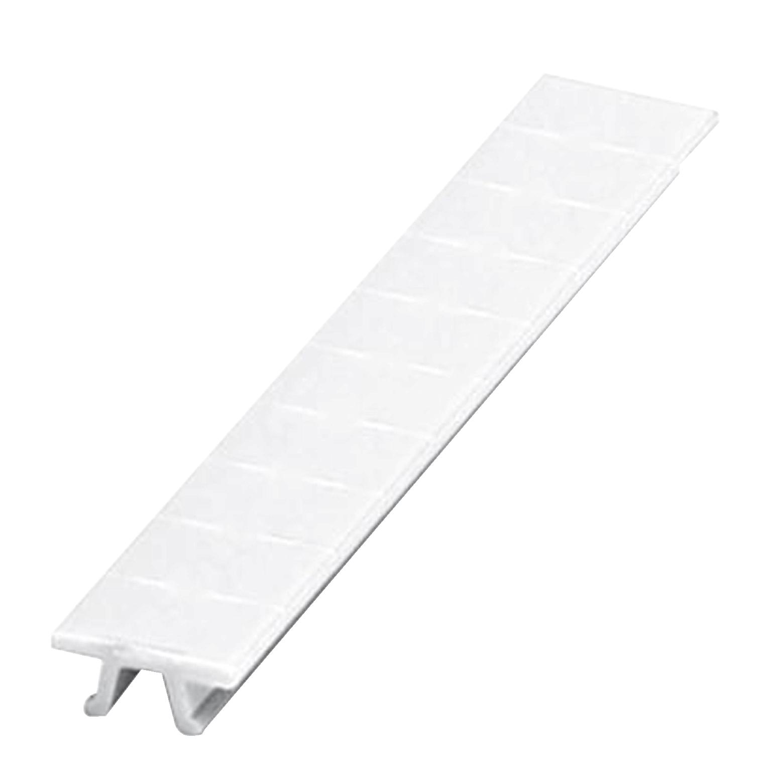 Schneider Electric Linergy™ TR NSYTRAB650 10-Character Horizontal Marking Strip, 6 mm L, Black Legend, Polyamide 6.6