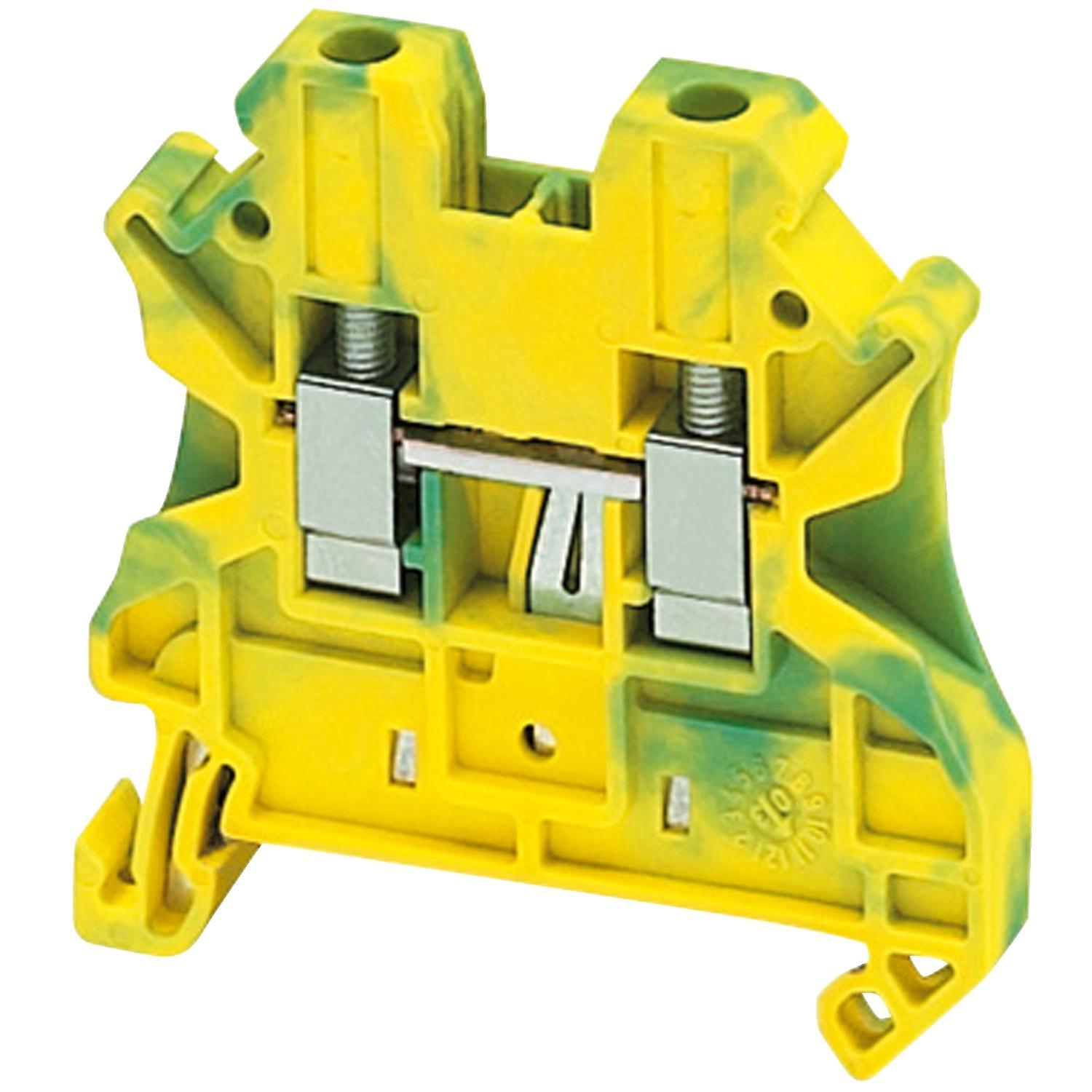 Schneider Electric Linergy™ NSYTRV42PE TRV Protective Earth Terminal Block, DIN Rail Mount