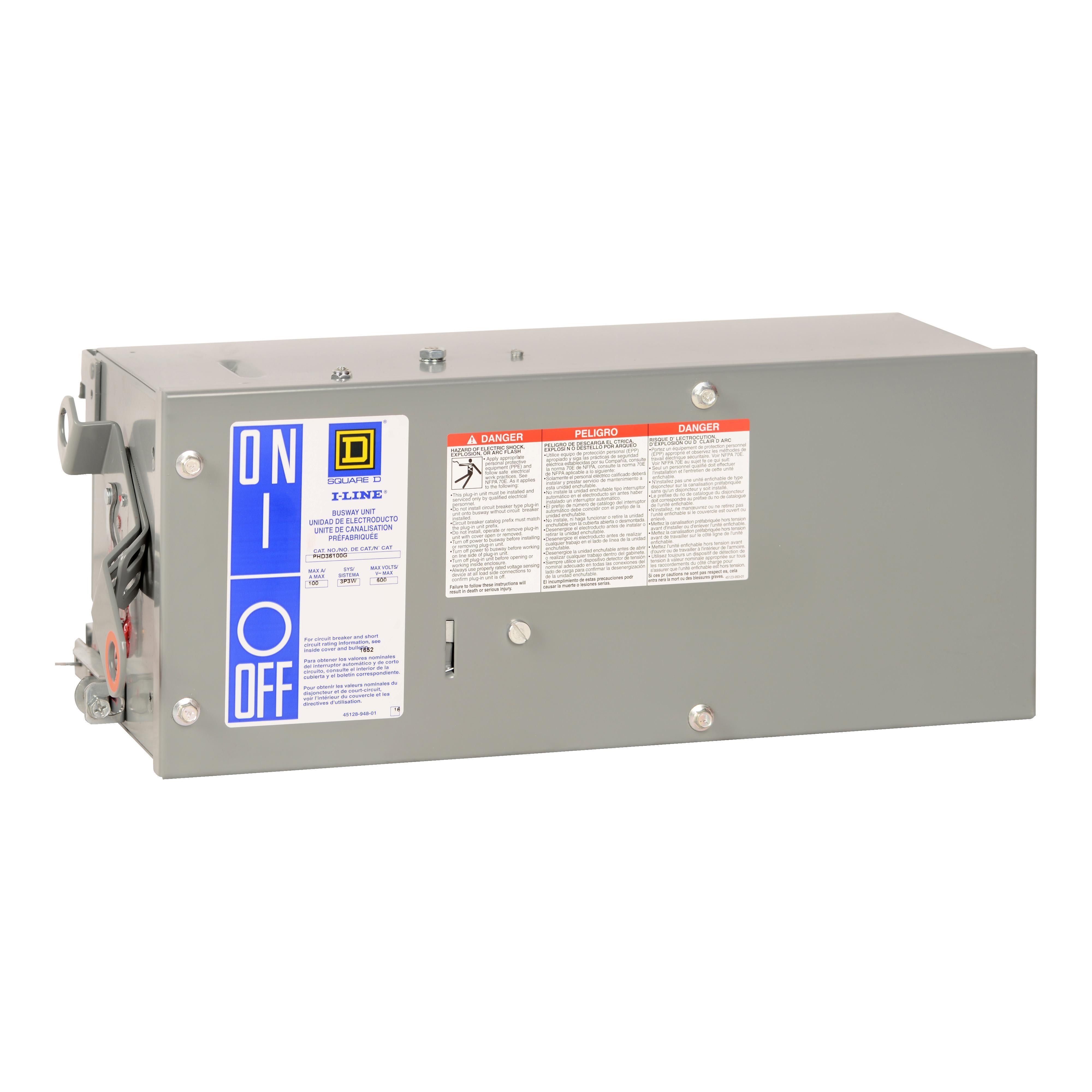 Square D™ PHD36125GN Busway Circuit Breaker Plug Units