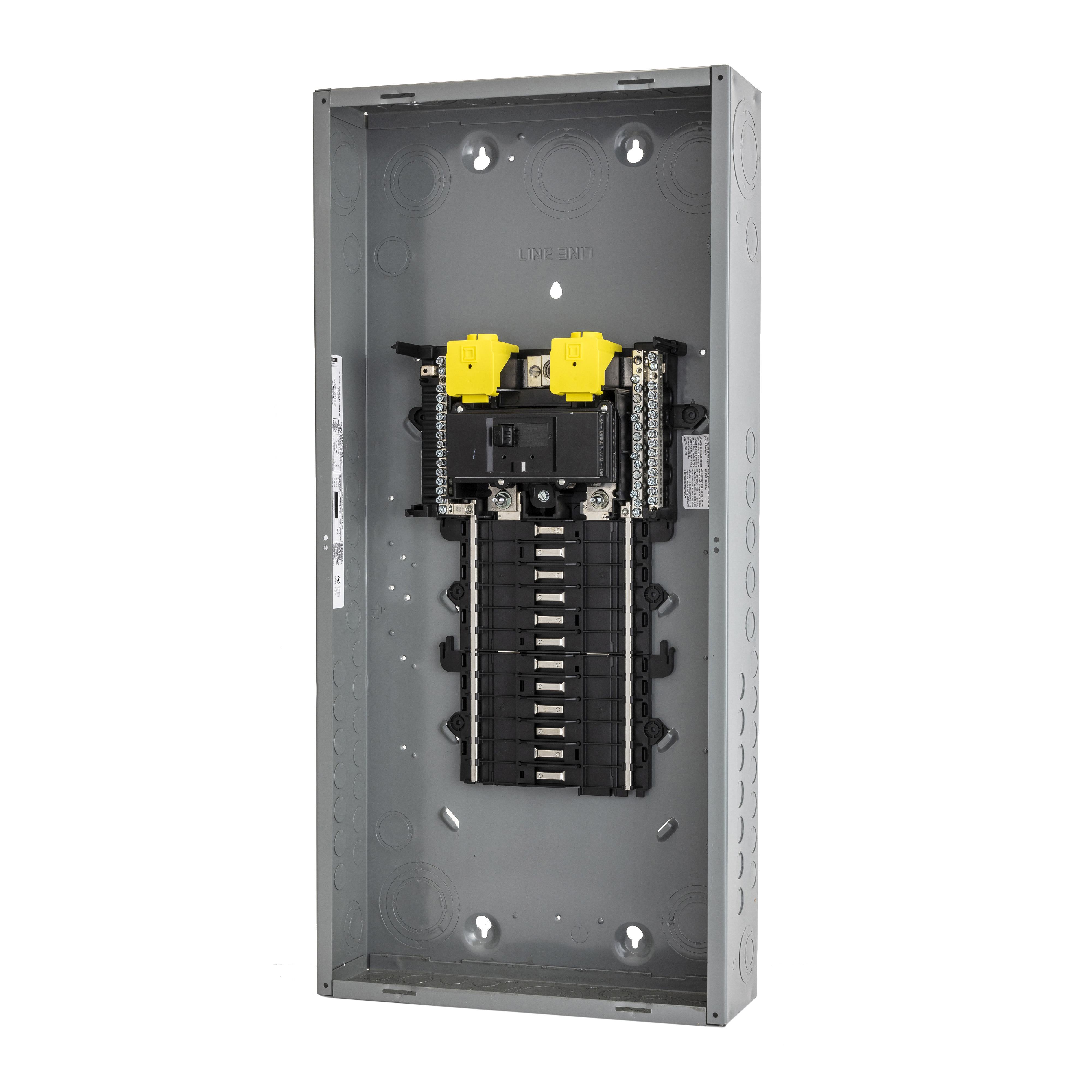 Schneider Electric Square D™ QO™ QO124M125P 1-Phase 3-Wire Convertible Main Neutral Load Center, 120/240 V AC, 125 A, 22 kA Interrupt