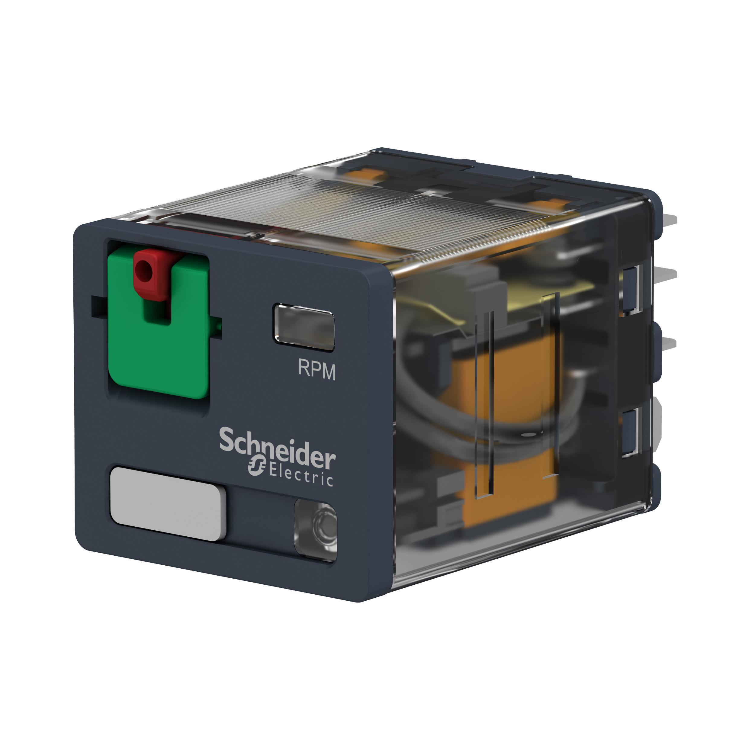 Schneider Electric Square D™ Zelio™ RPM32F7 Power Relay, 15 A, 3NO-3NC 3 Form A/3 Form B Contact, 120 V AC V Coil