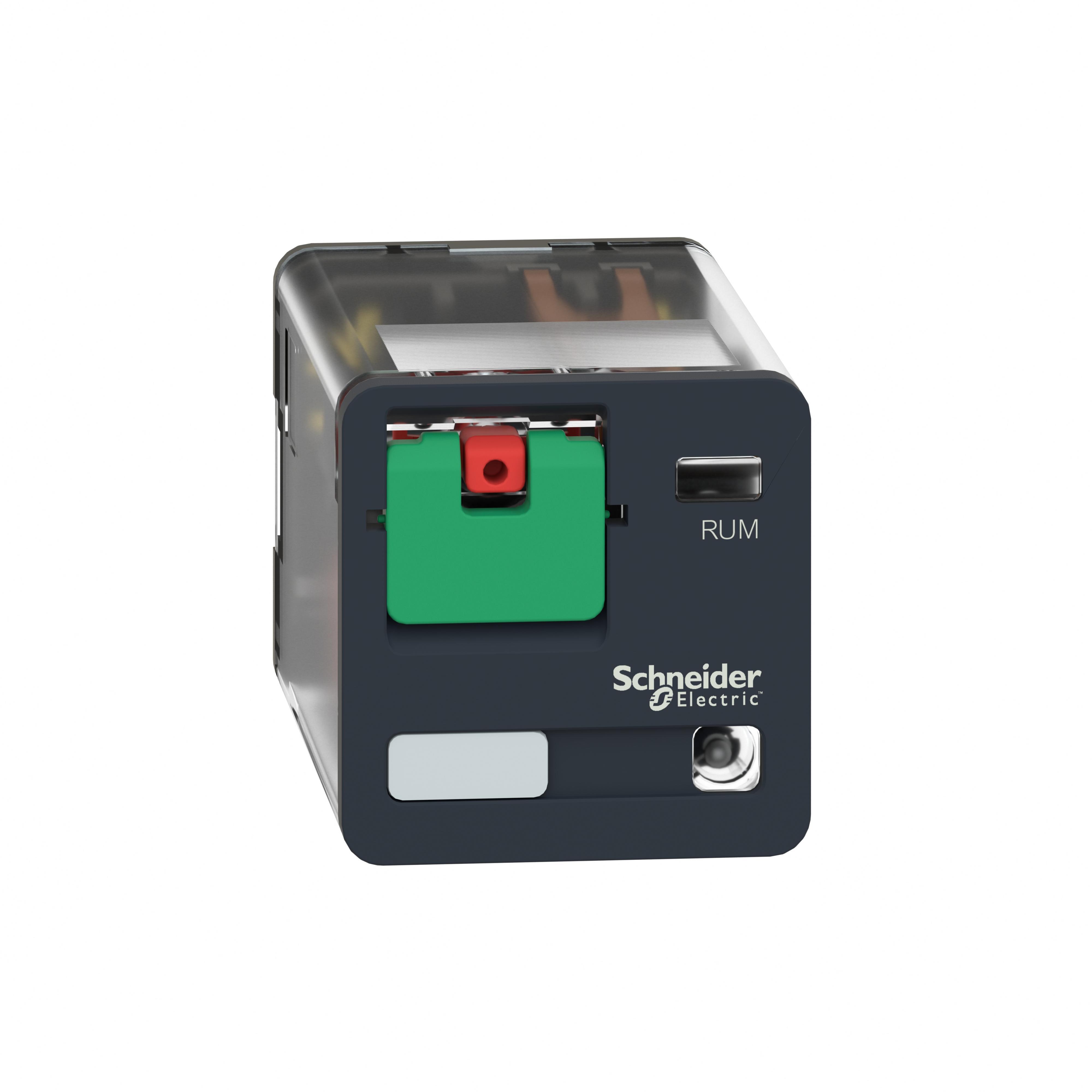 Schneider Electric Square D™ Zelio™ RUMC32F7 Universal Relay, 10 A, 2NO-2NC 2 Form C 2SPDT Contact, 120 V AC V Coil