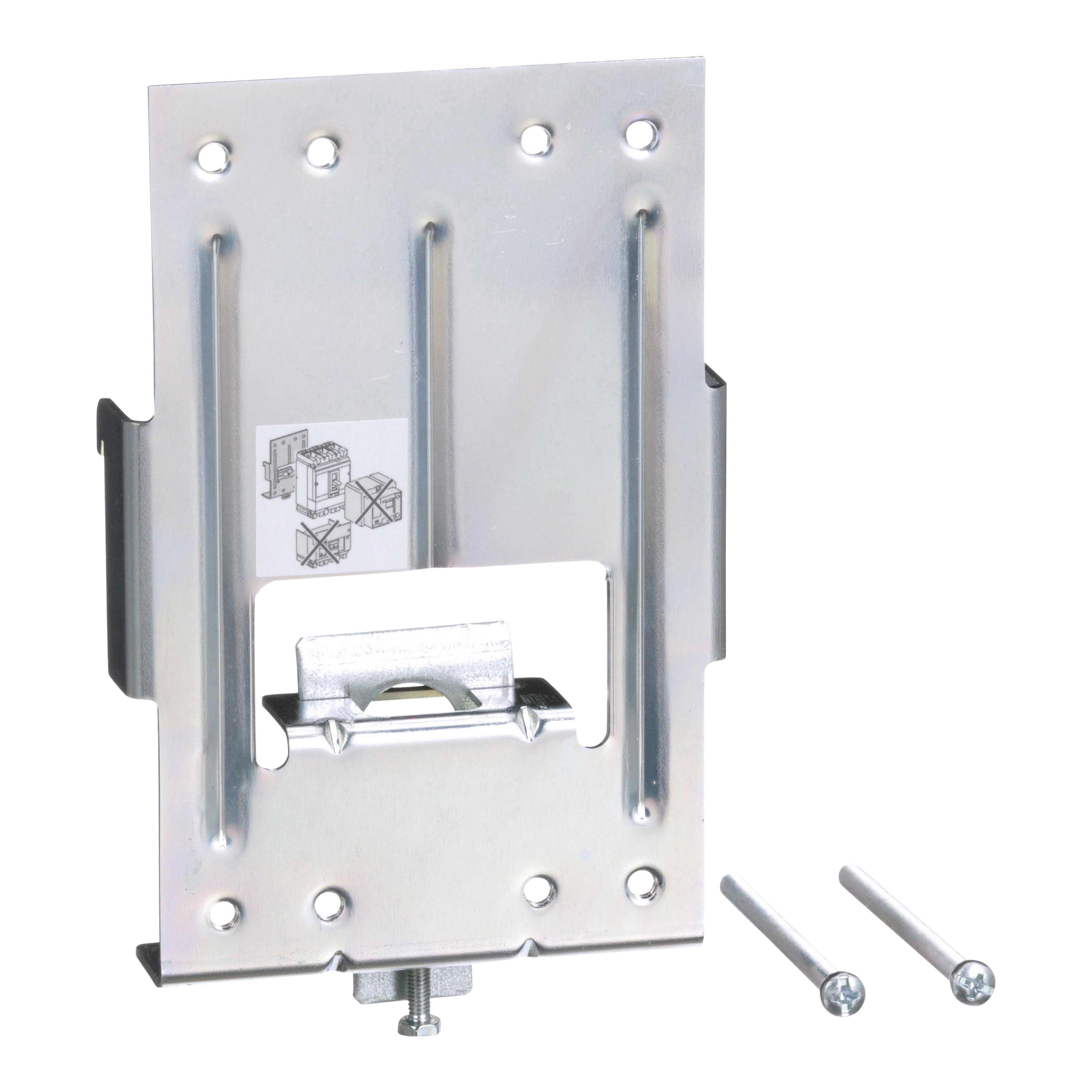 Schneider Electric S29305 DIN Rail Mounting Kit, For Use With PowerPact™ H, L and J Frame Molded Case Circuit Breaker