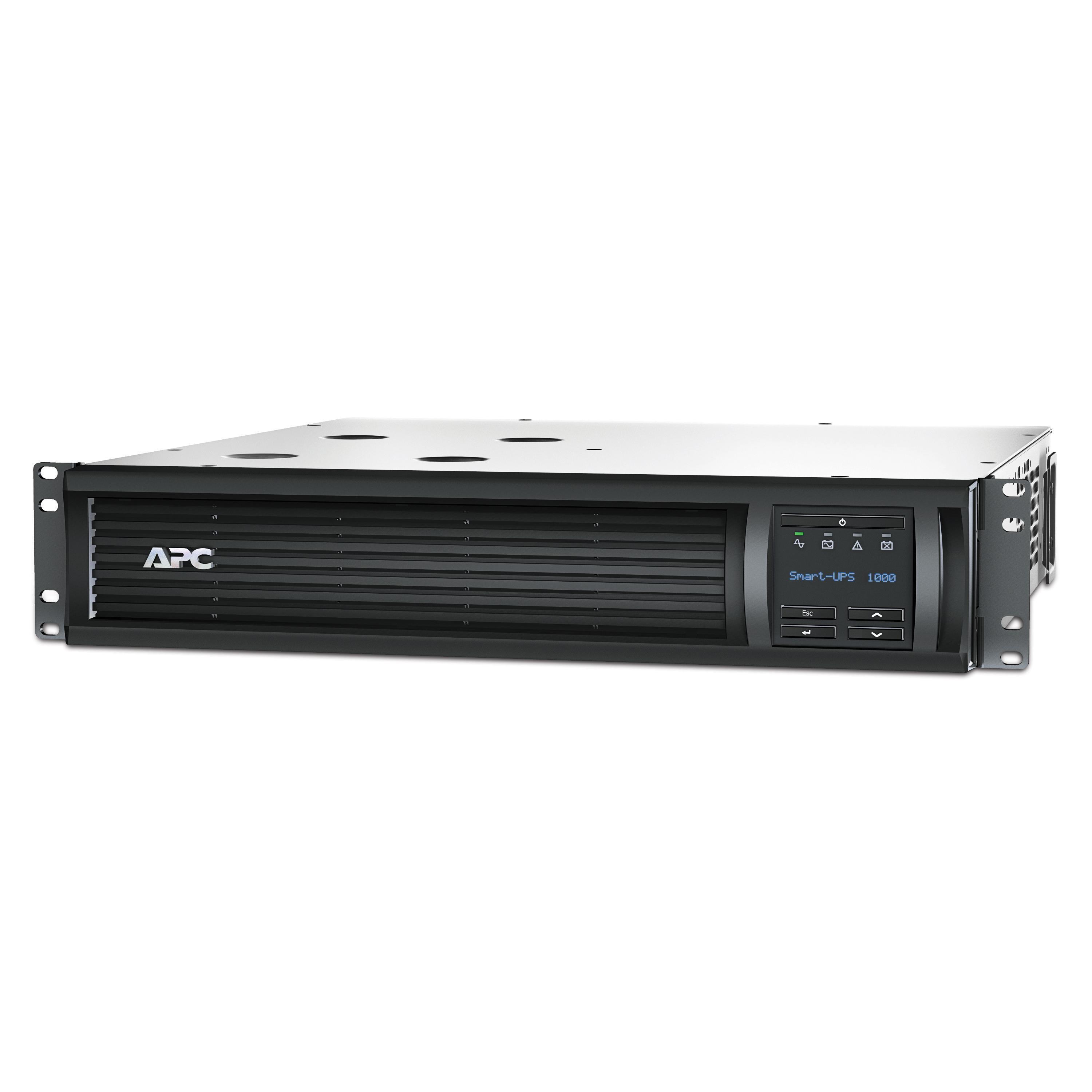 Schneider Electric SMT1000RM2UC Smart-UPS, 120 V Input, 120 V Output, 700 W Power Rating, (6) Outlets