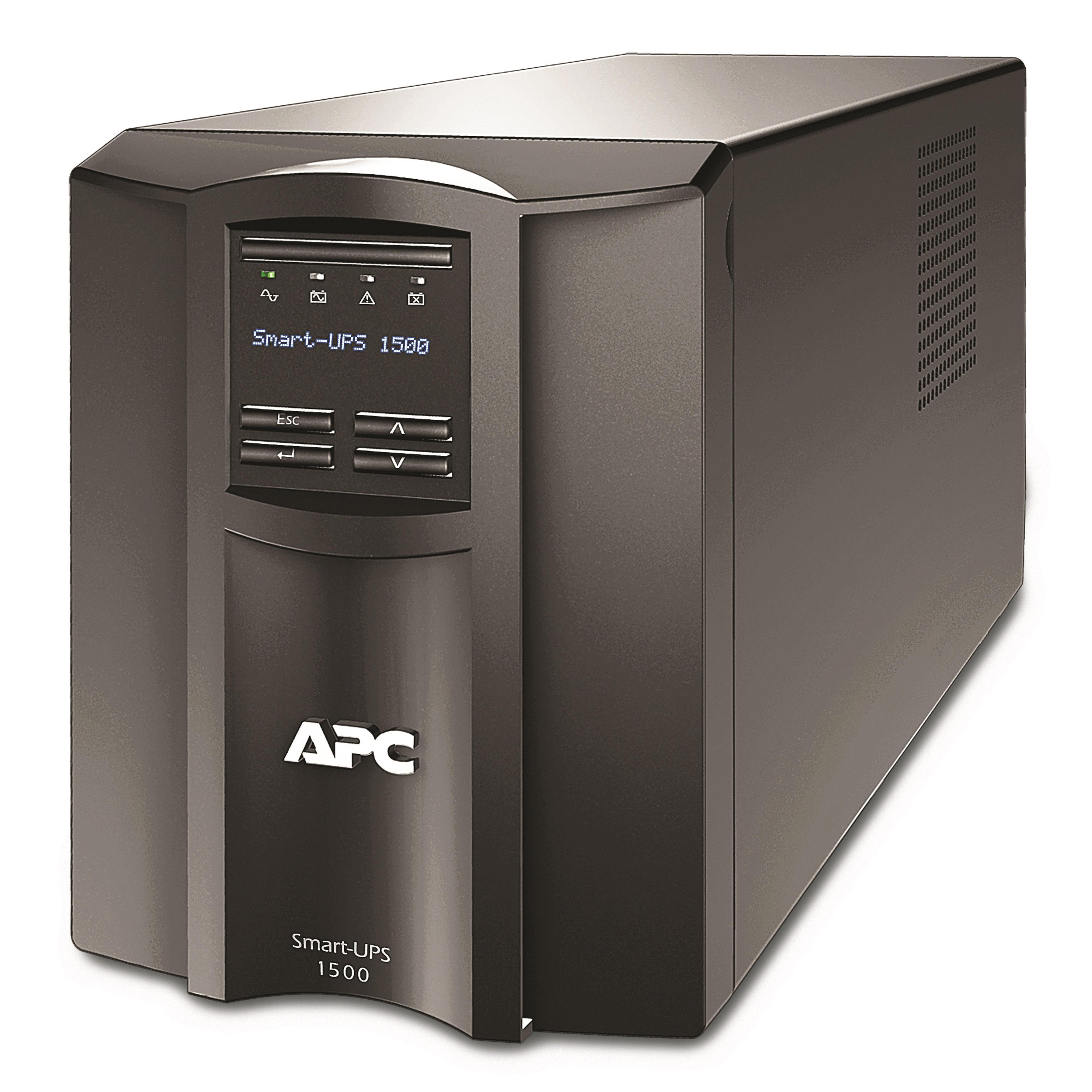 Schneider Electric SMT1500C Smart-UPS, 120 V Input, 120 V Output, 1000 W Power Rating, (8) Outlets