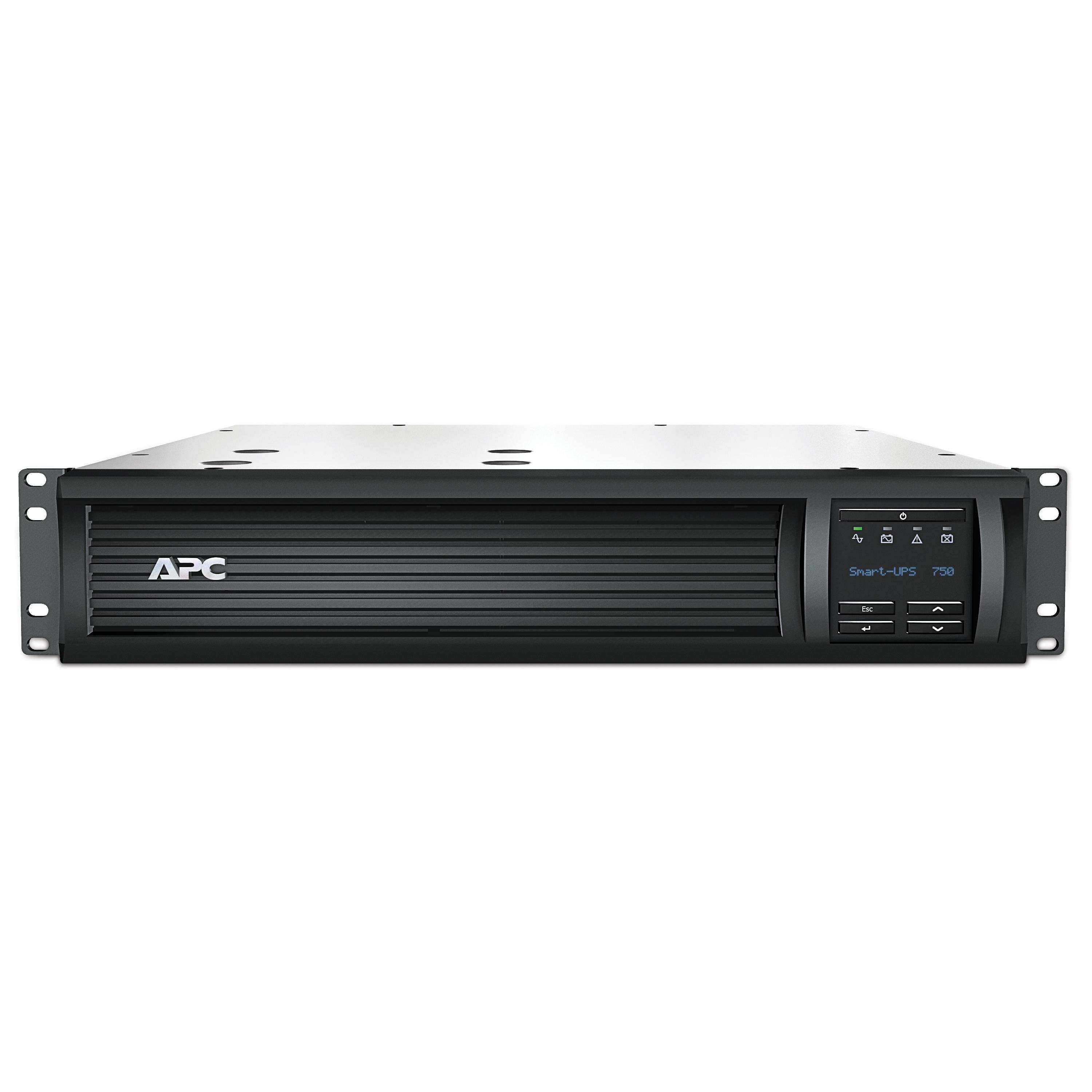 Schneider Electric SMT750RM2UC Smart-UPS, 120 V Input, 120 V Output, 500 W Power Rating, (6) Outlets