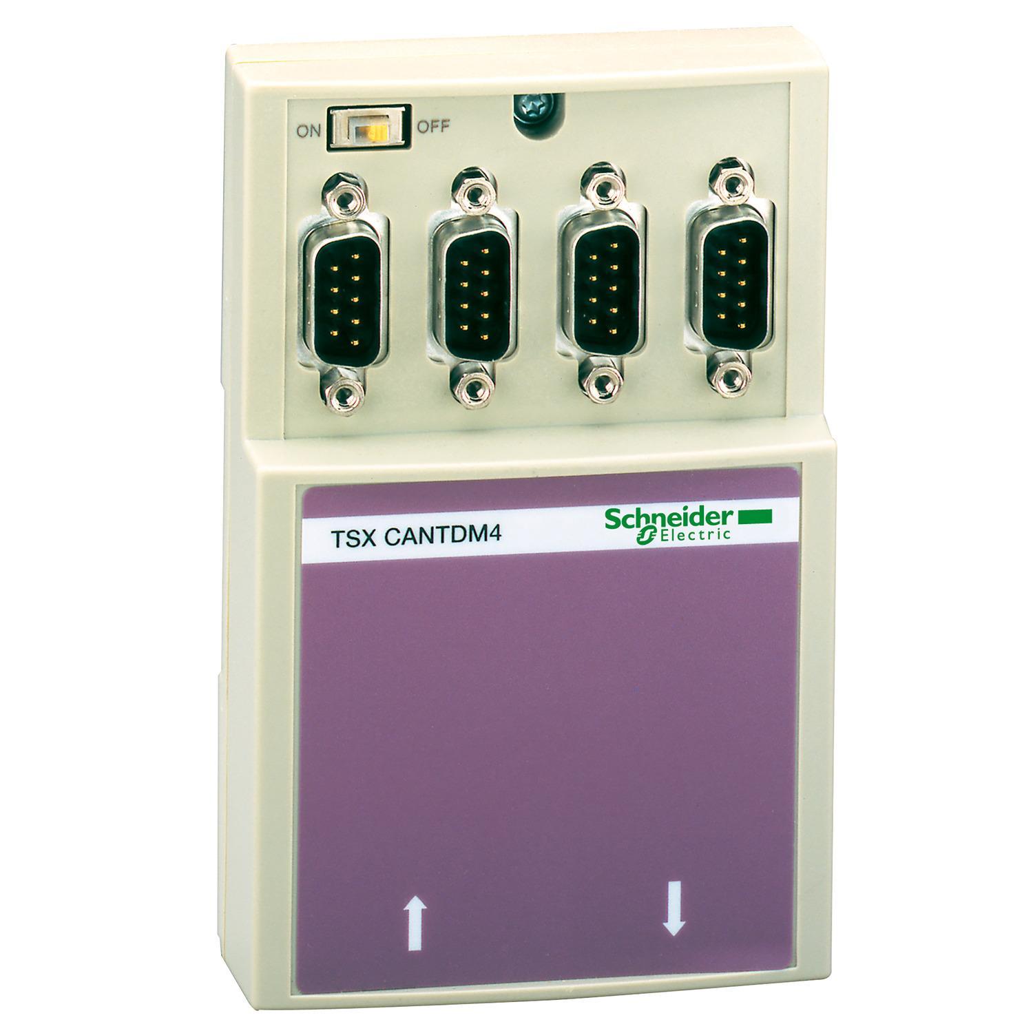 Schneider Electric TSXCANTDM4 PLC Connectors
