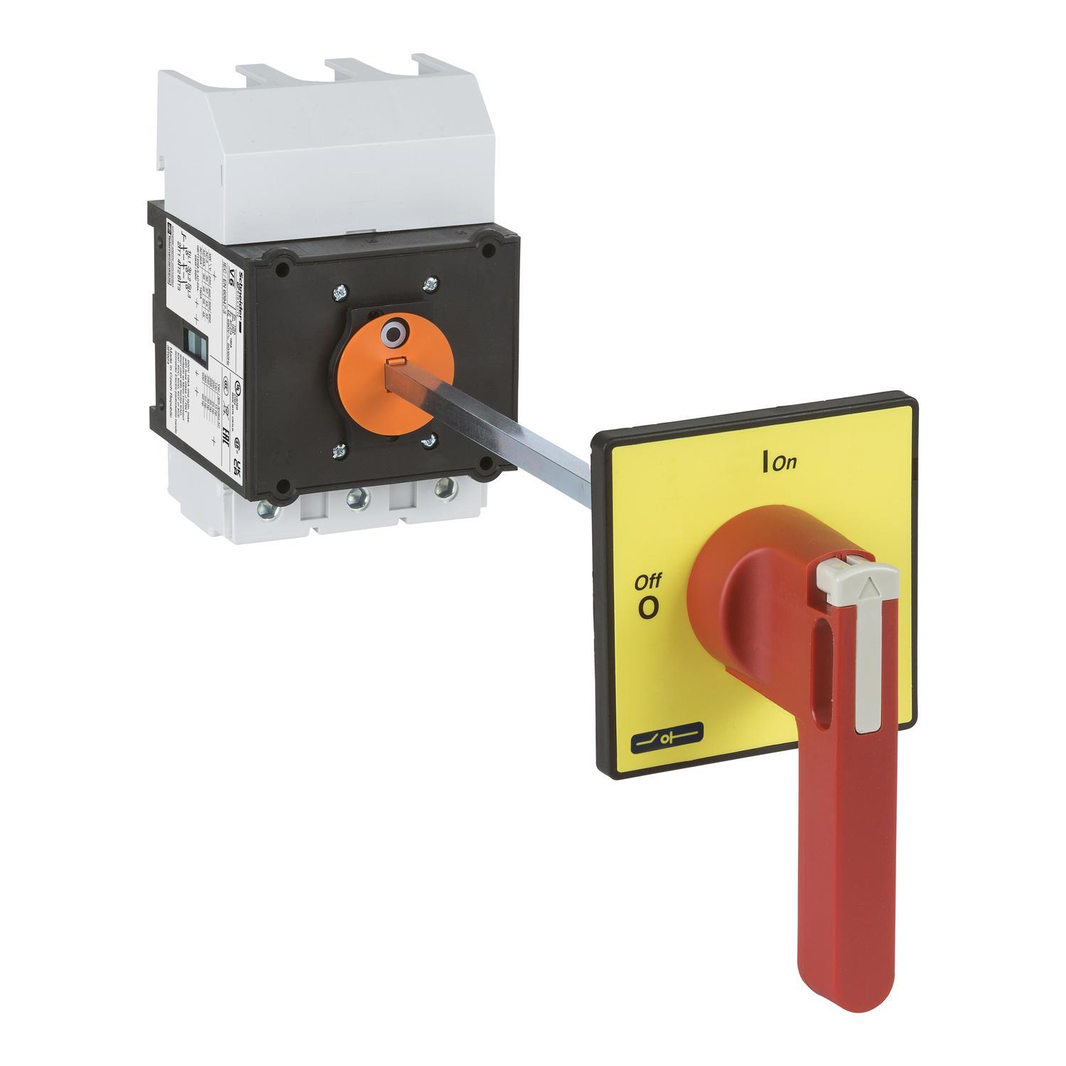 Schneider Electric Square D™ TeSys™ Vario™ VCCF5 Emergency Stop High Performance Open Main Disconnect Switch, 690 V AC, 68.5 A, 3NO 3 Form A Contact, 3 Poles