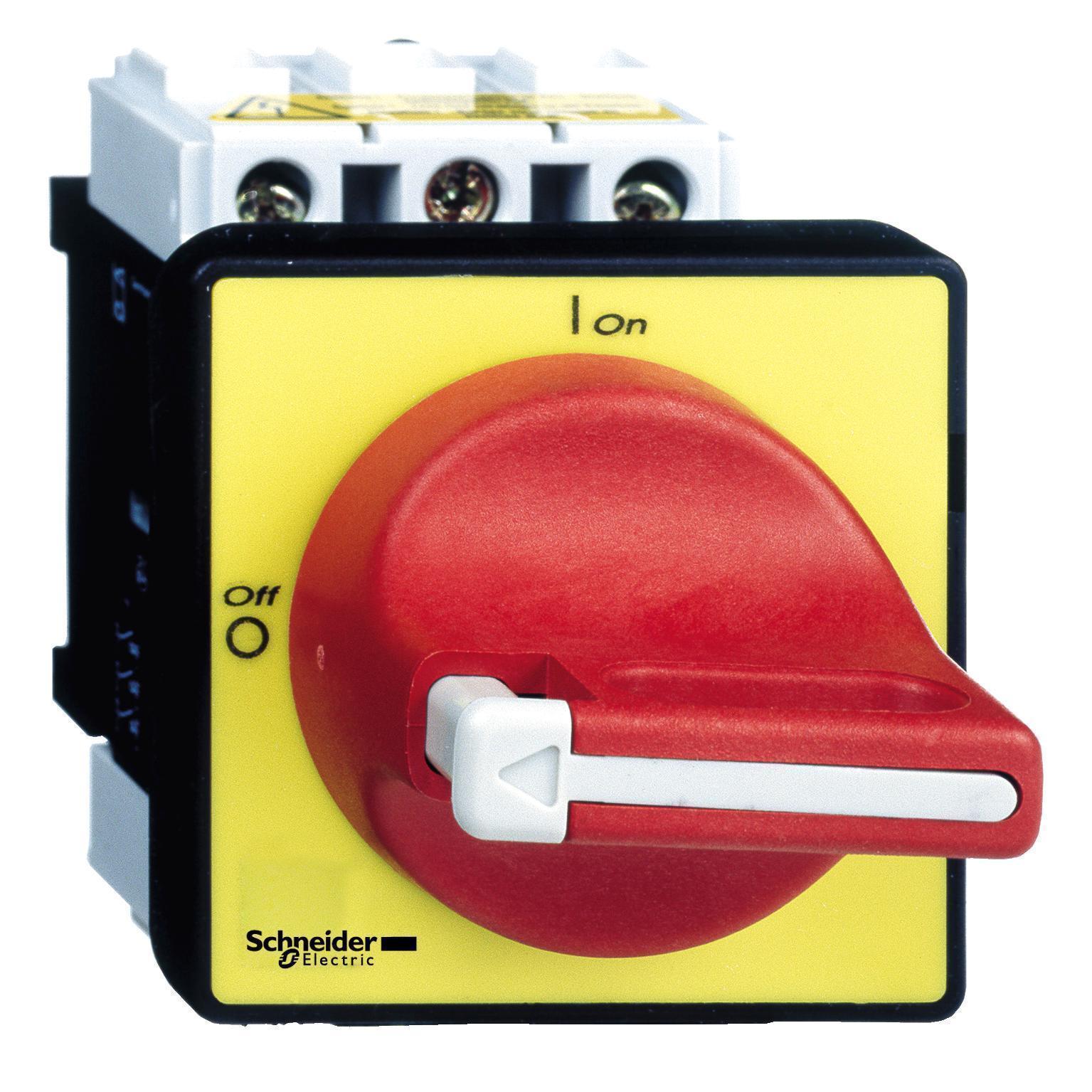 Schneider Electric TeSys™ Vario™ VCD1 Emergency Stop High Performance Main Disconnect Switch With 1-Hole Mounting, 690 V AC, 32 A, 3NO 3 Form A Contact, 3 Poles