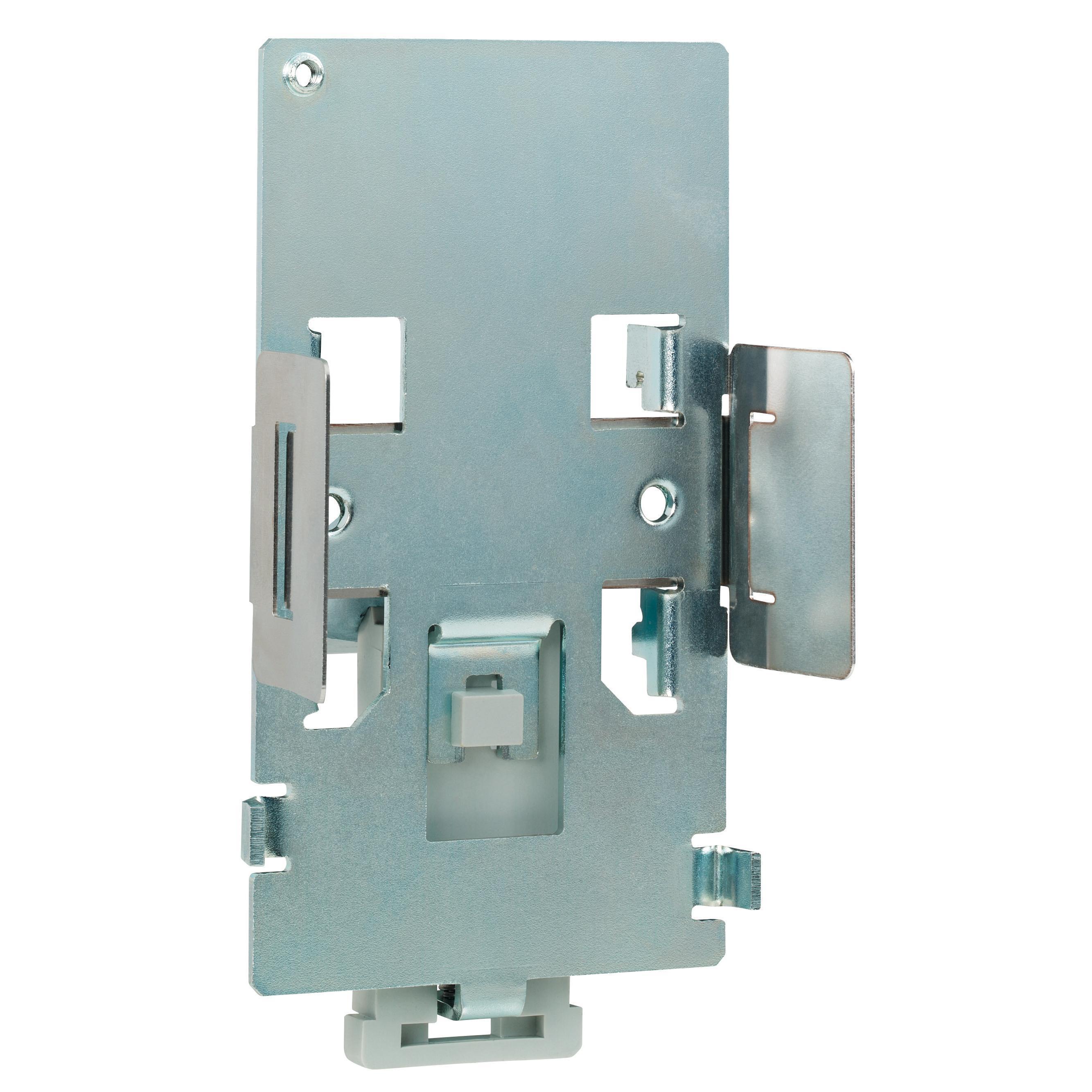 Schneider Electric Square D™ VW3A9804 Mounting Plate, For Use With Altivar™ 12, Altivar™ 312, Altivar™ 312 Solar, Altivar™ Machine ATV320 SZ 1 Variable Speed Drive, DIN Rail Mount