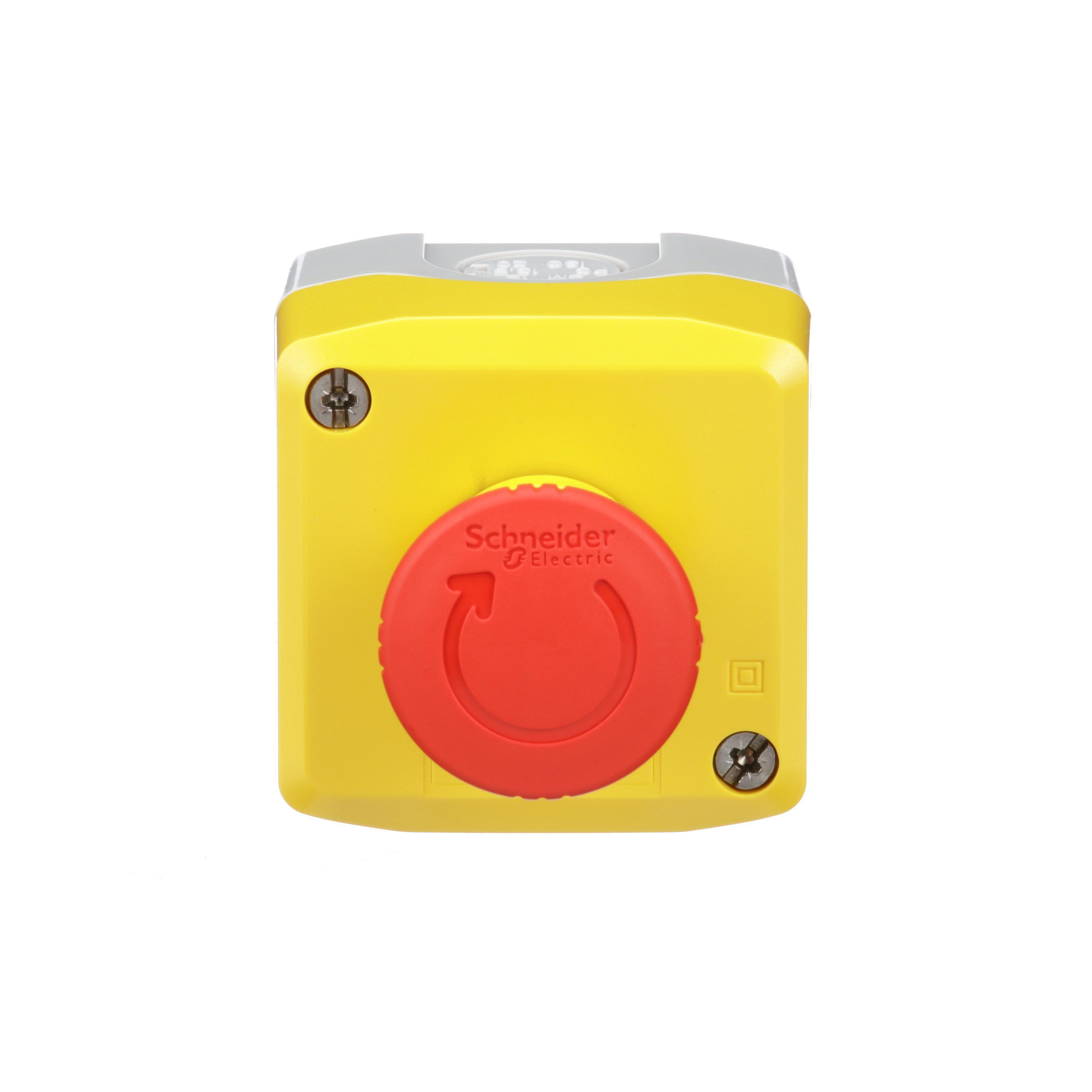 Schneider Electric Harmony™ XALK178H7 Pushbutton Control Station, 600 V AC, 10 A, 1NC Contact, NEMA 13/4X NEMA Rating