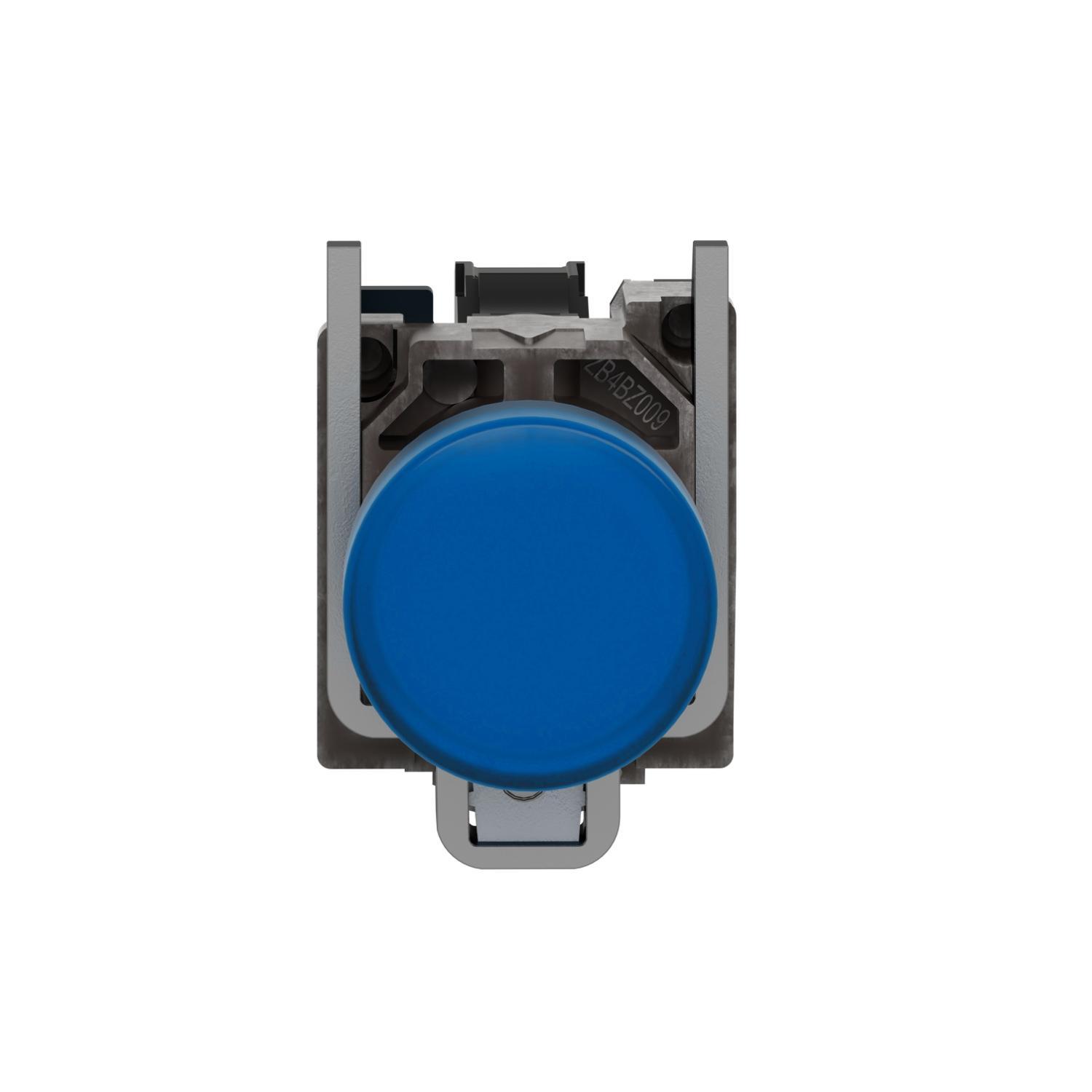 Schneider Electric Harmony™ Square D™ XB4BVB6 Illuminated Pilot Light, 120 V AC, Plain Lens, Panel Mount