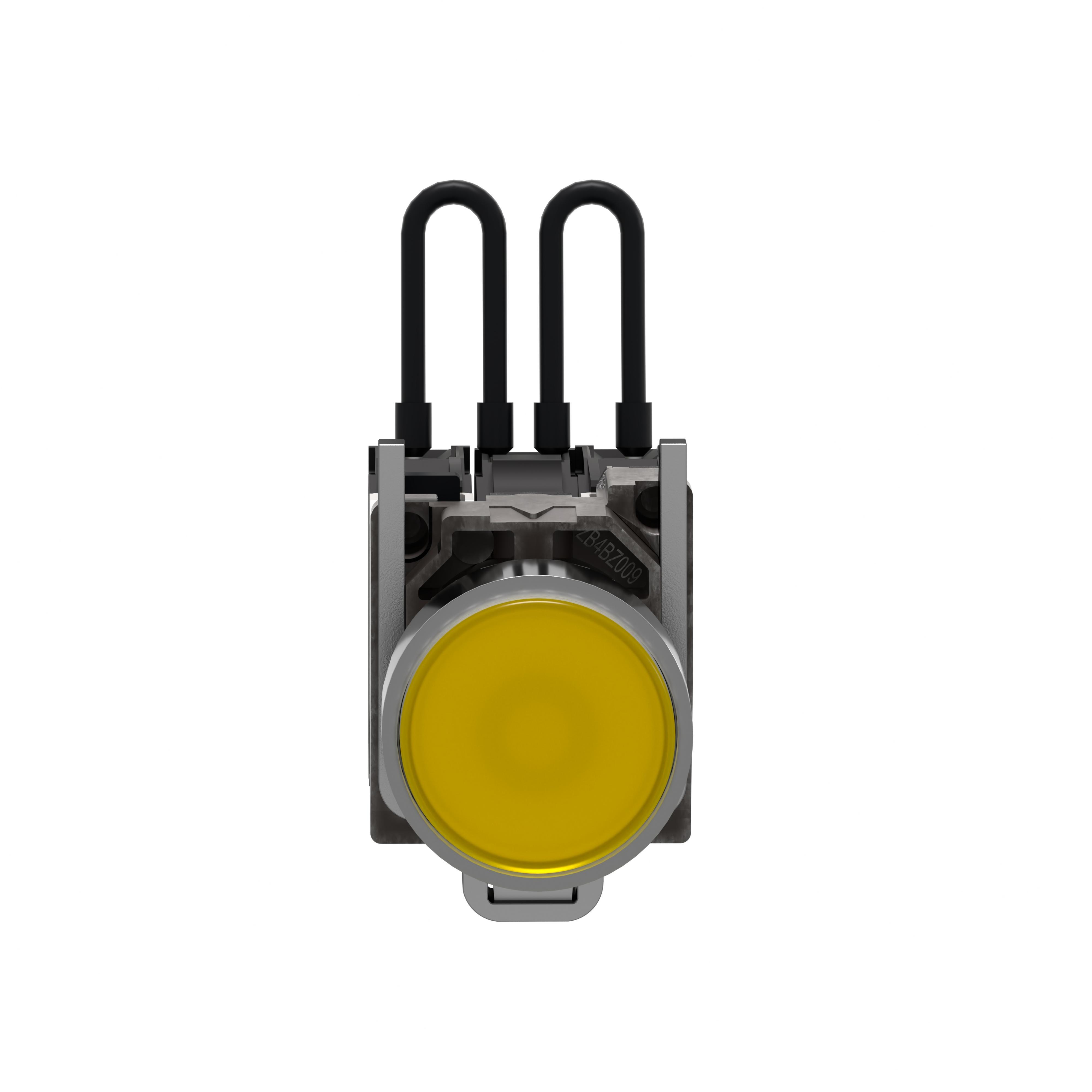 Schneider Electric XB4BW28B5 XB4 Series Push-To-Test Pilot Light, 24 V AC/DC, 18 mA