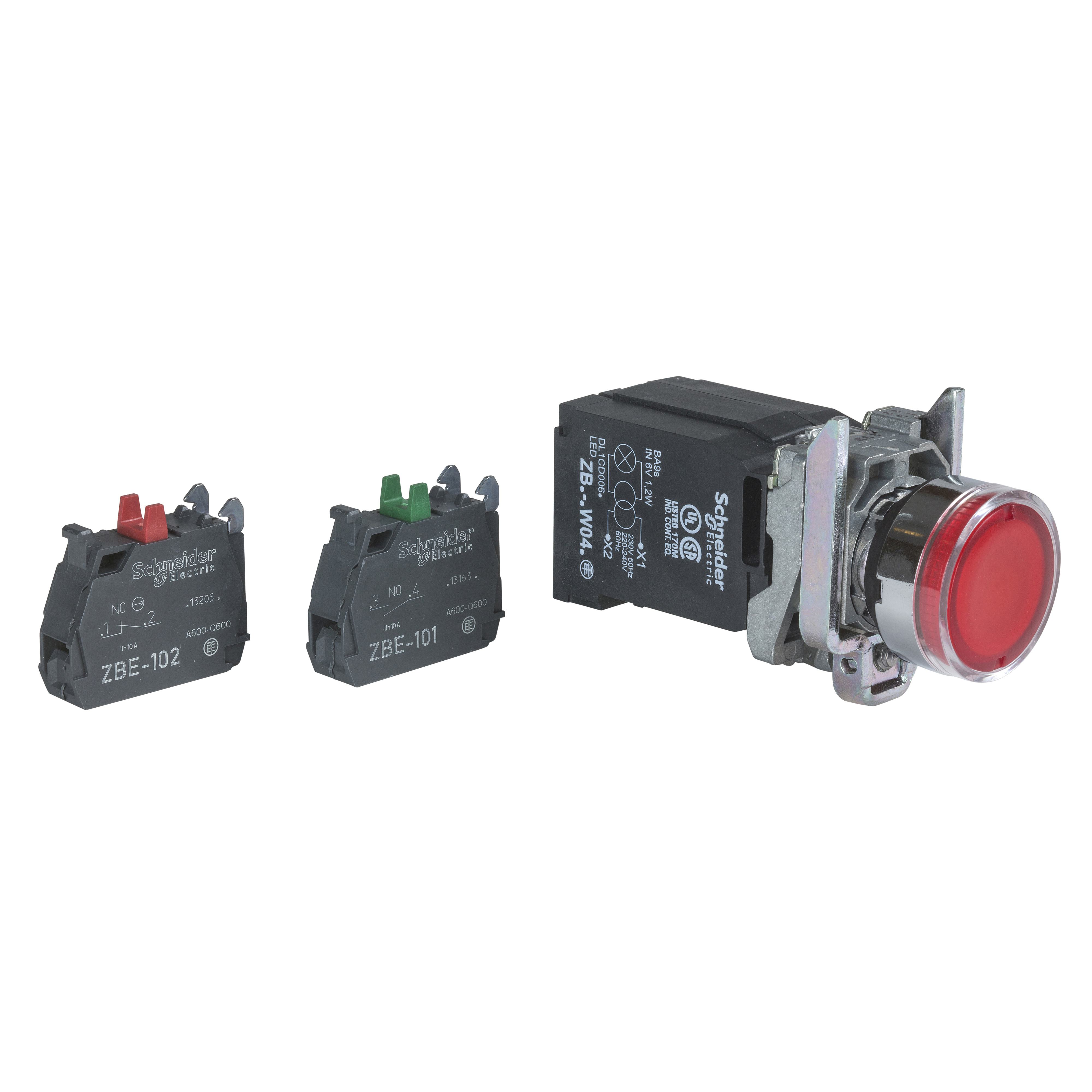 Schneider Electric XB4BW3435 Illuminated Pushbuttons