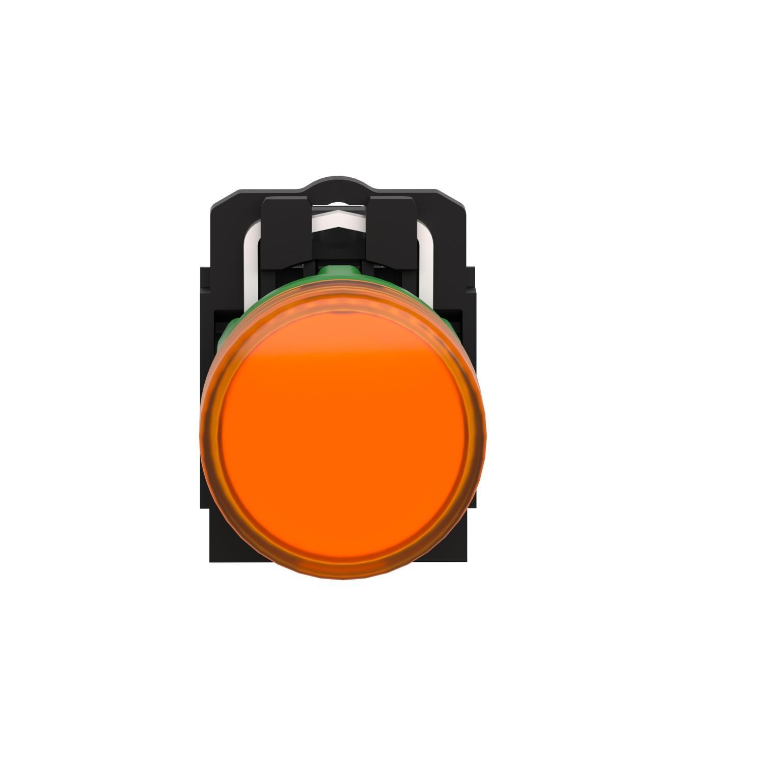 Schneider Electric Harmony™ Square D™ XB5AVB5 Pilot Light, 24 V AC/DC, Plain Lens, Panel Mount