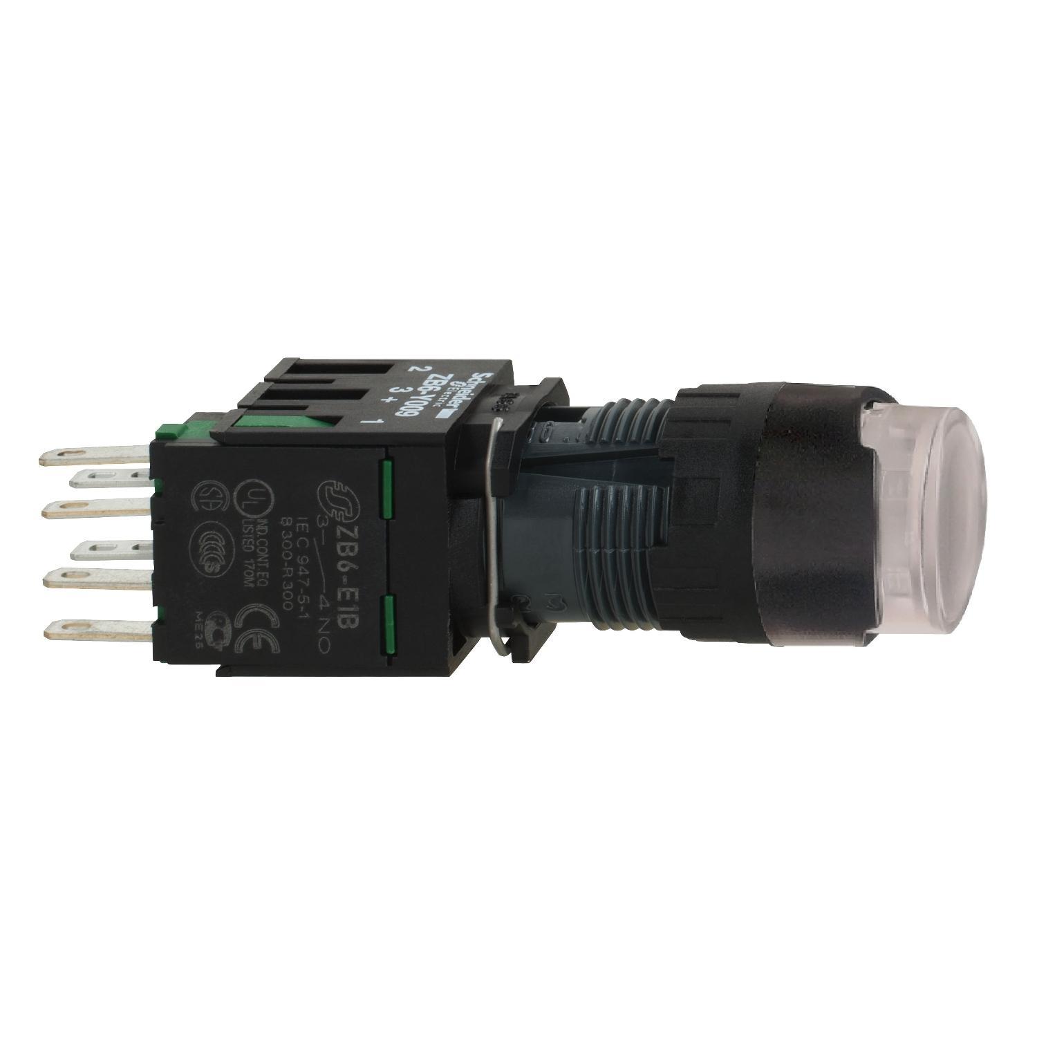 Schneider Electric XB6AW1B1B Illuminated Pushbuttons
