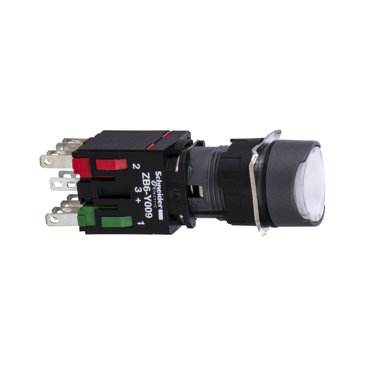 Schneider Electric XB6AW1B5B Illuminated Pushbuttons