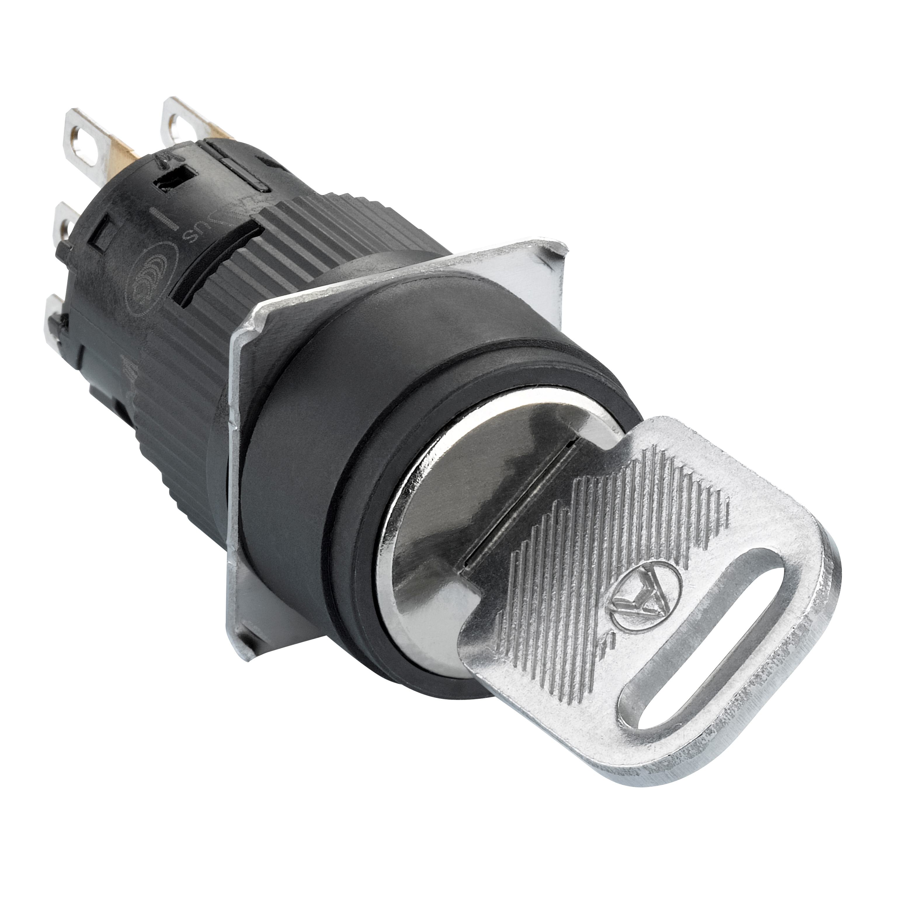 Schneider Electric XB6EAG221P Non-Illuminated Twist/Key Release Switches