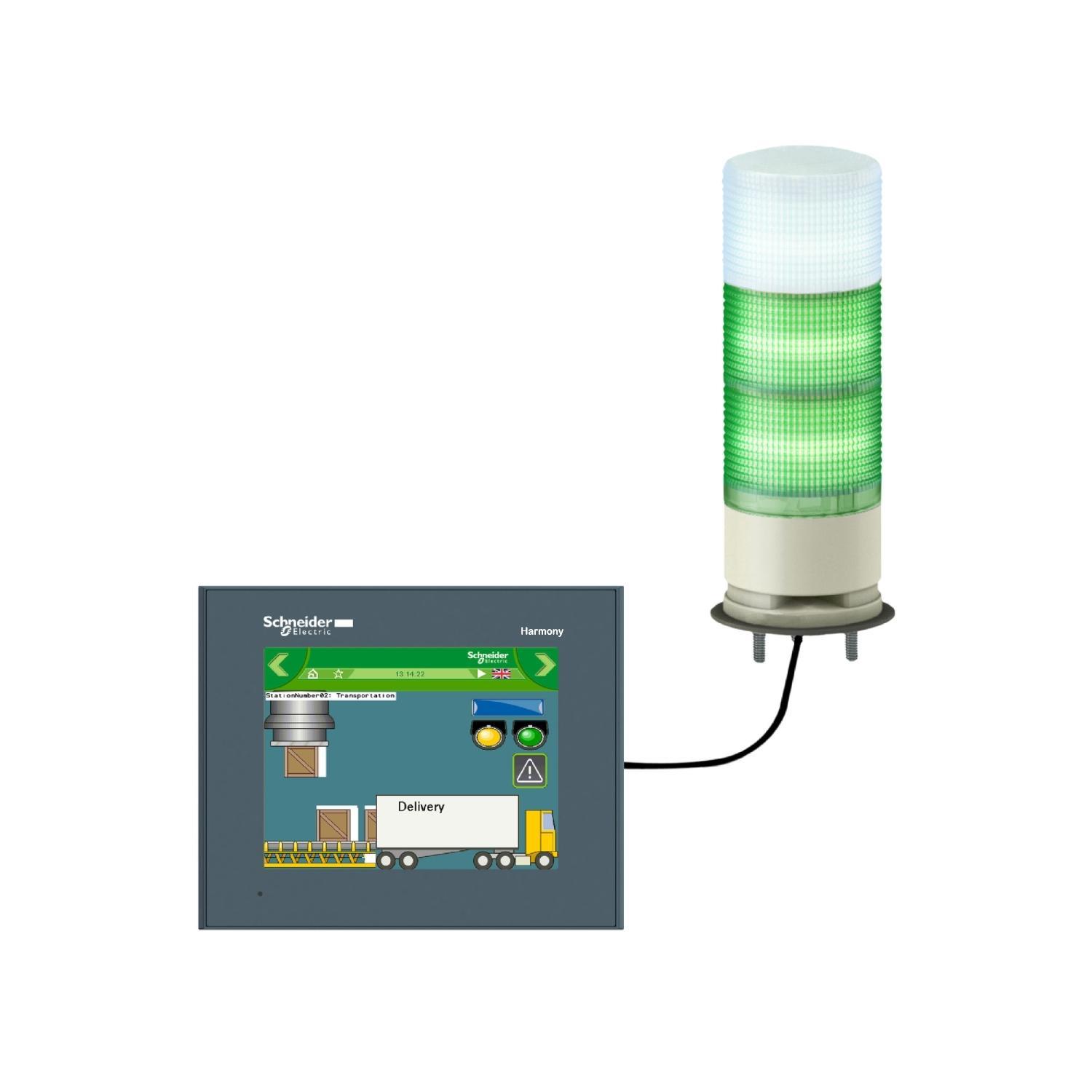 Schneider Electric XVGU3SWV Assembled Stack Lights