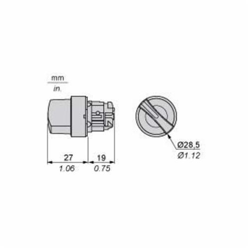 Schneider Electric ZB4BD4 Non-Illuminated Selector Switch Operators