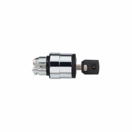 Schneider Electric Harmony™ Square D™ ZB4BG6 Non-Illuminated Selector Switch Operator, 22 mm, Keyed Operator, 2 Positions, Black