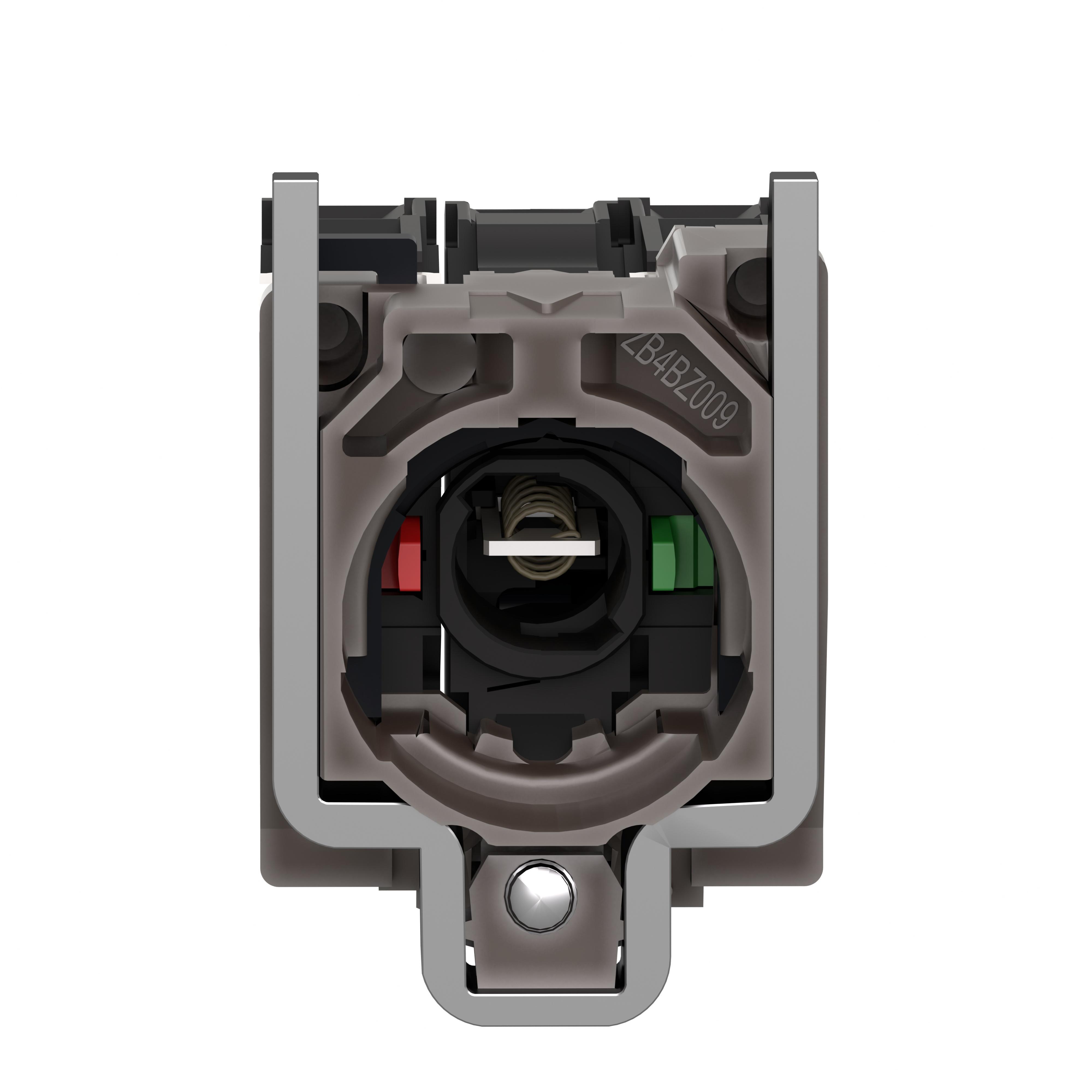 Schneider Electric Harmony™ ZB4BW065 Slow Break Complete Body/Light Block/Contact Assembly, 22 mm Dia, Incandescent Lamp, 600 V AC, Screw Clamp Terminal, Clear