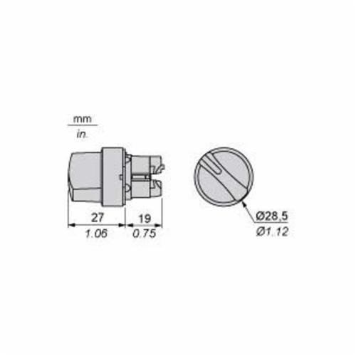 Schneider Electric ZB5AD5 Non-Illuminated Selector Switch Operators