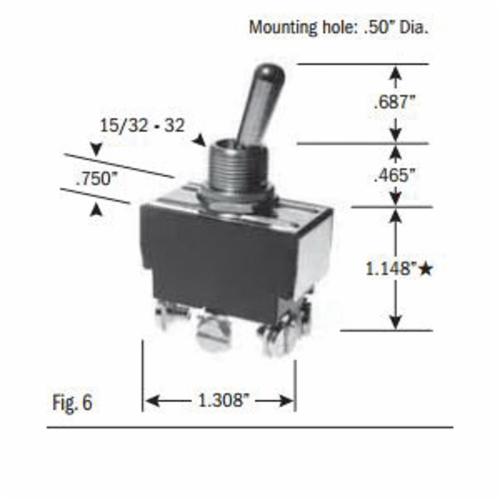 SELECTA® SS208R-BG Toggle Switches