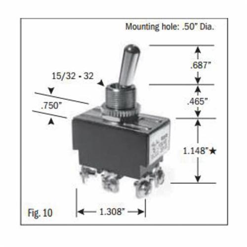 SELECTA® SS208B-BG Toggle Switches