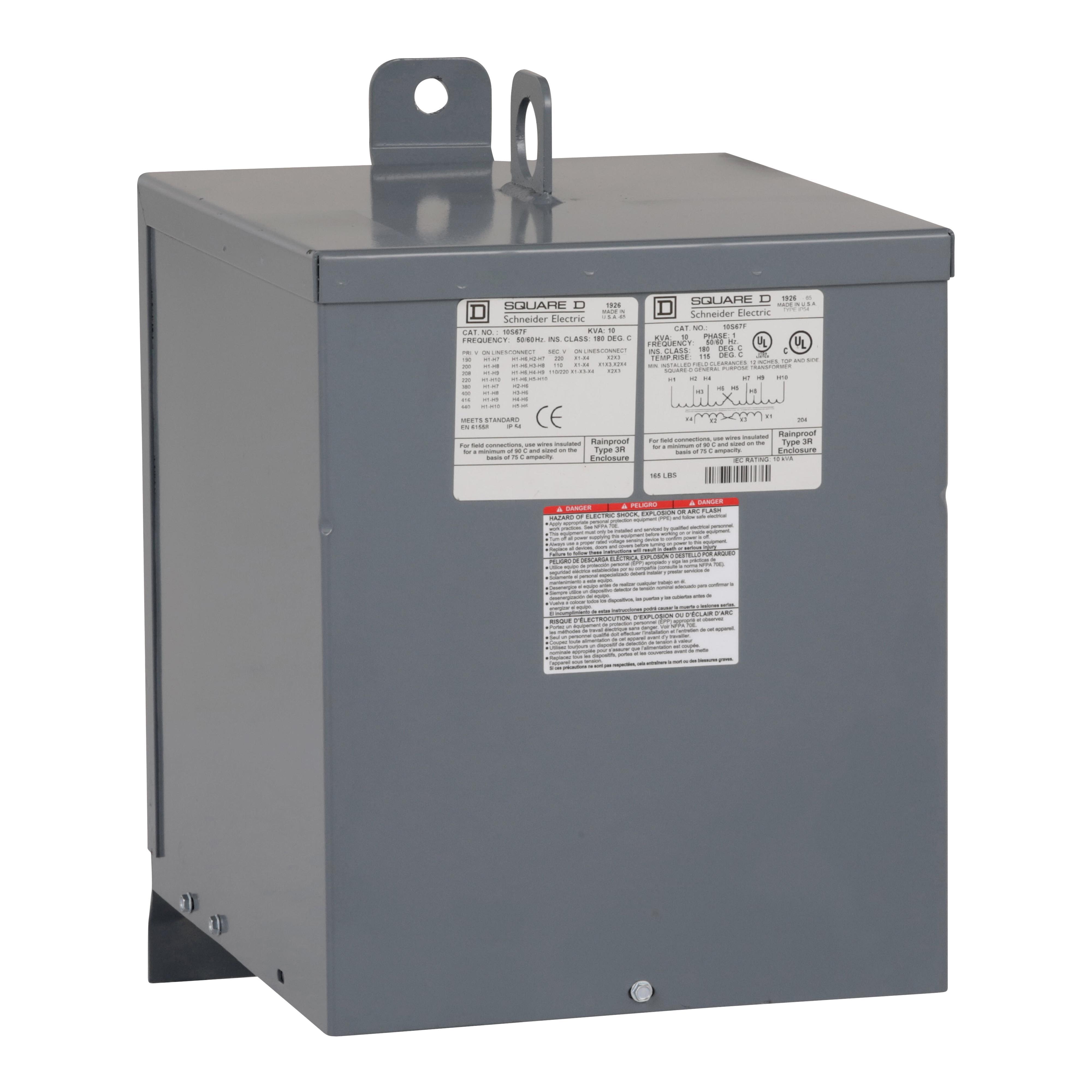 Square D™ 10S67F General Purpose - Multi-Use Transformers