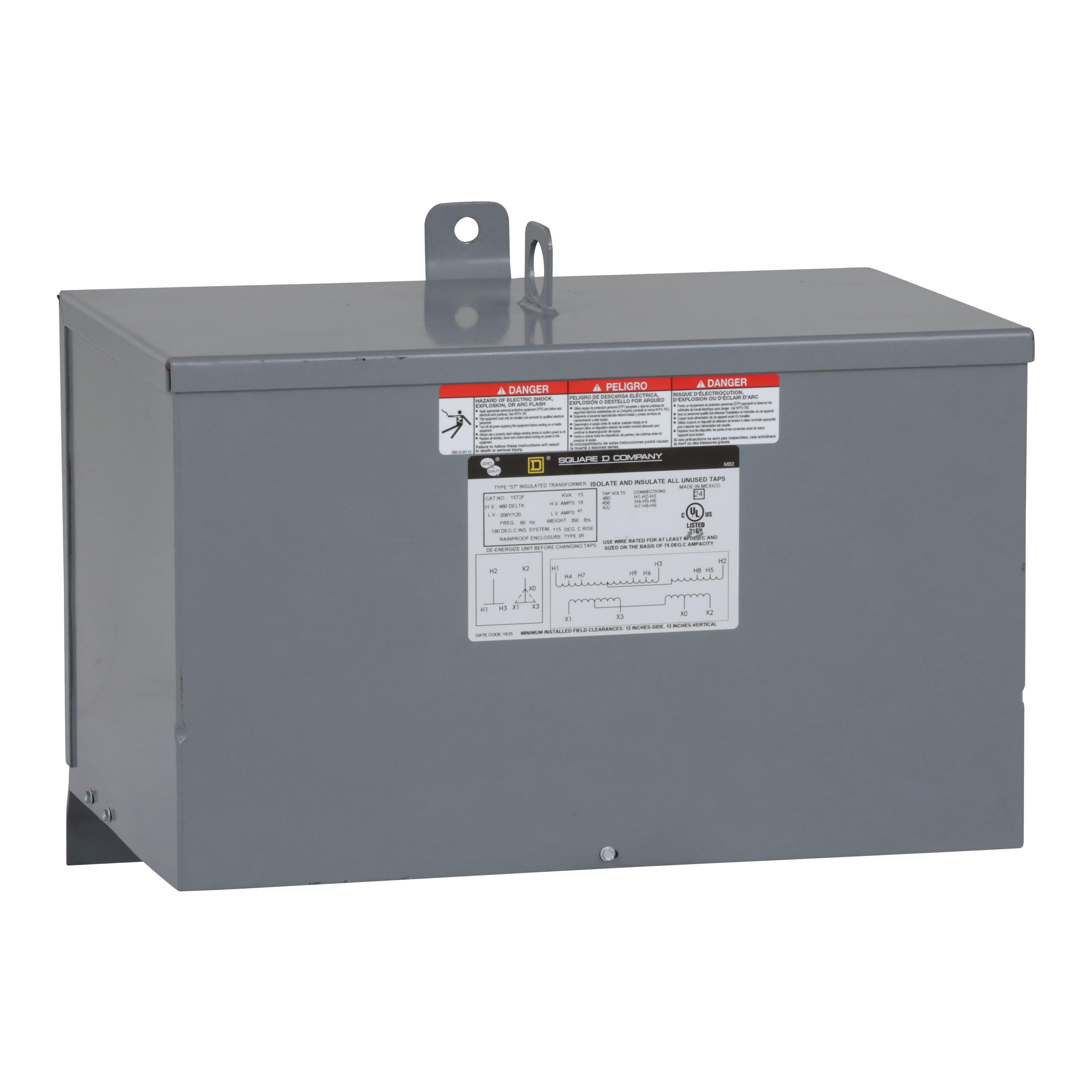 Square D™ 15T2F General Purpose - Multi-Use Transformers