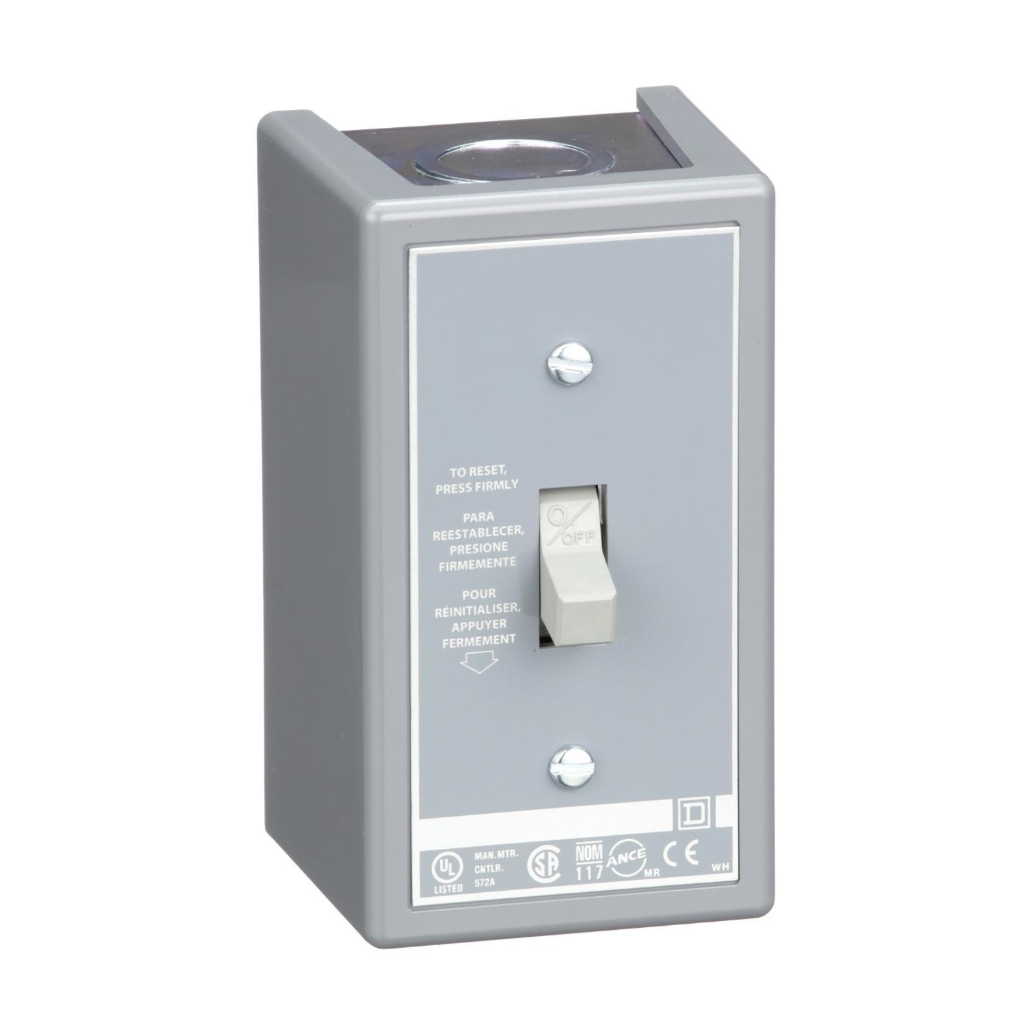 Square D™ 2510FG1 Type F Non-Reversing Single Unit Starter, 1 Pole, NEMA 1 Enclosure