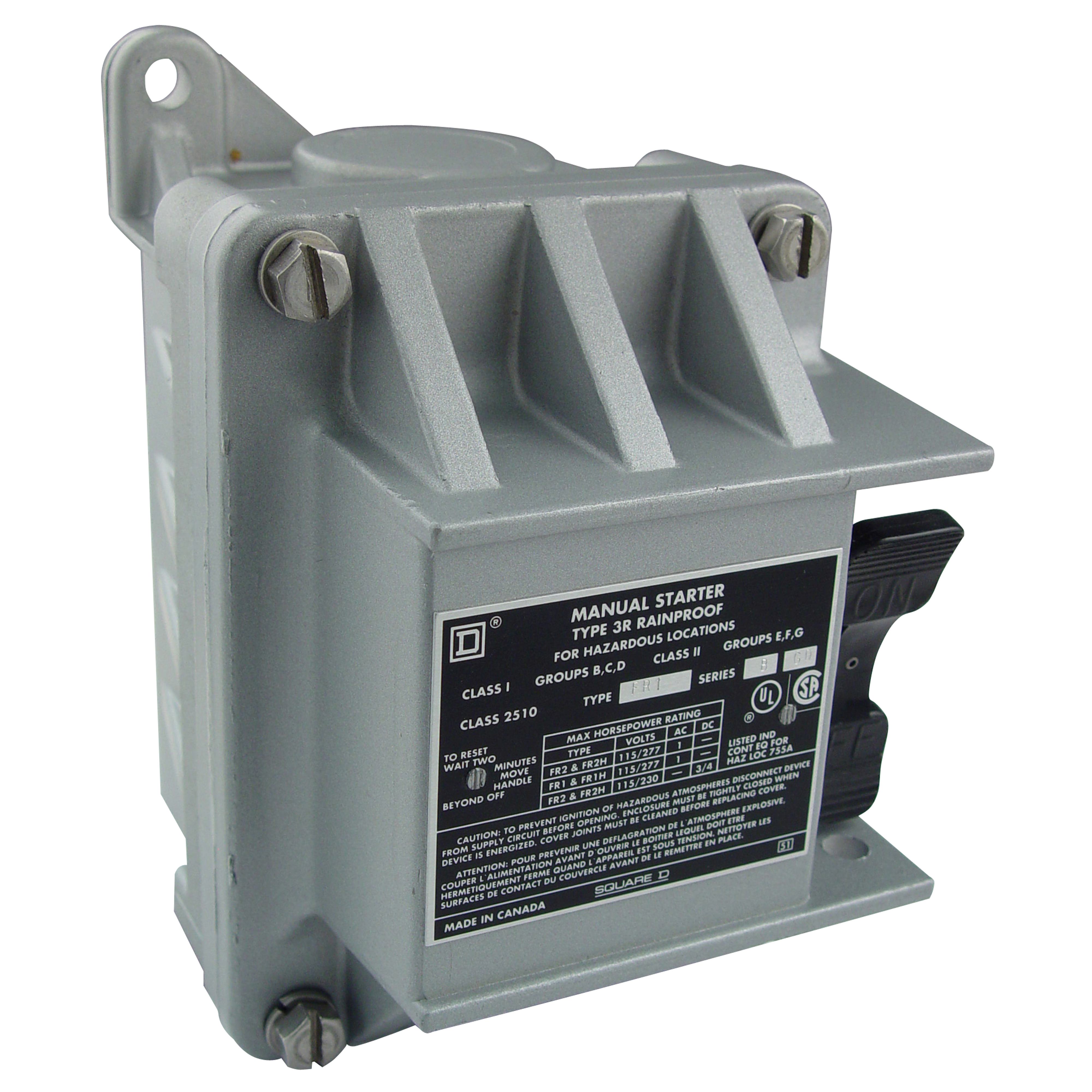 Square D™ 2510FR1H Manual Starters