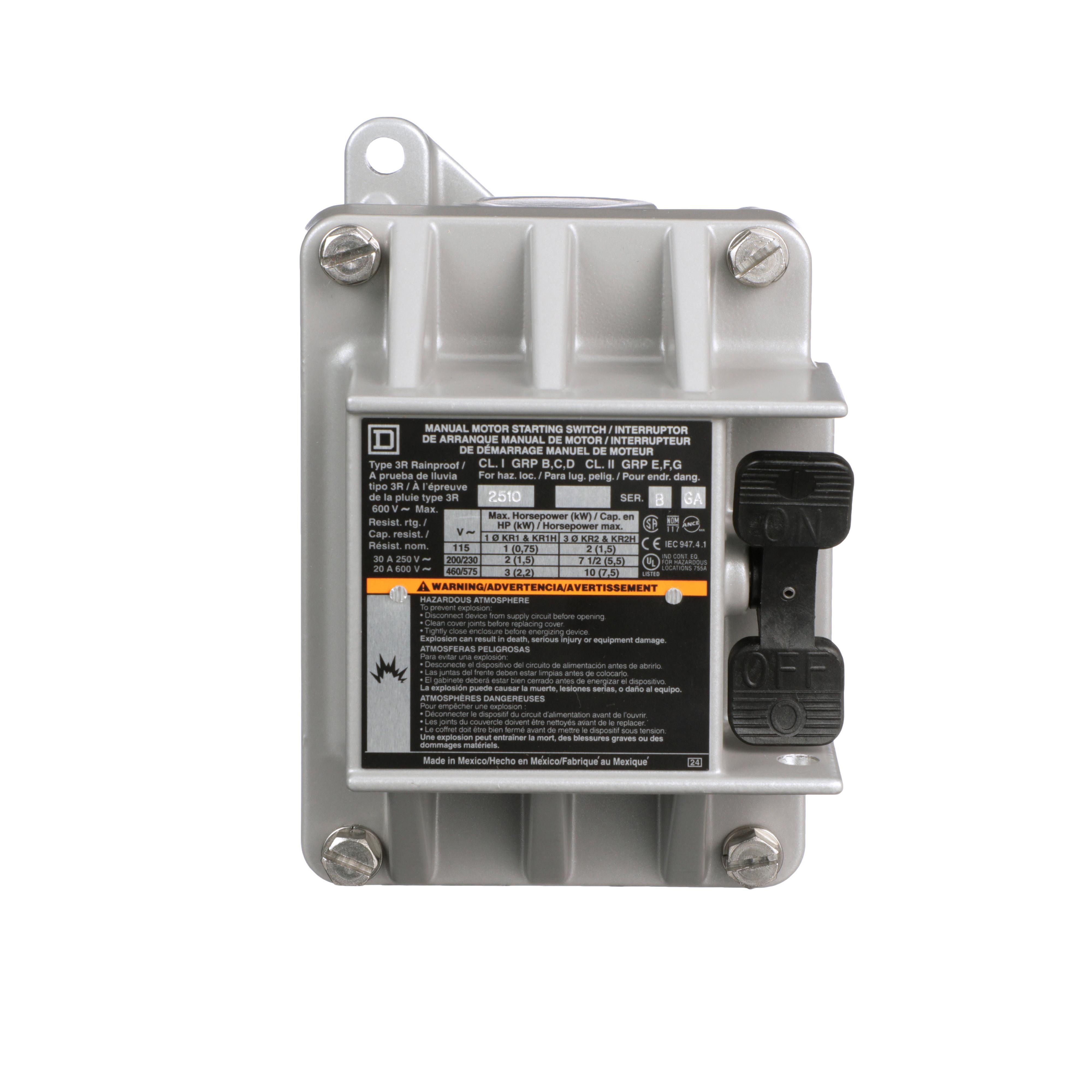 Square D™ 2510KR1 Manual Starters