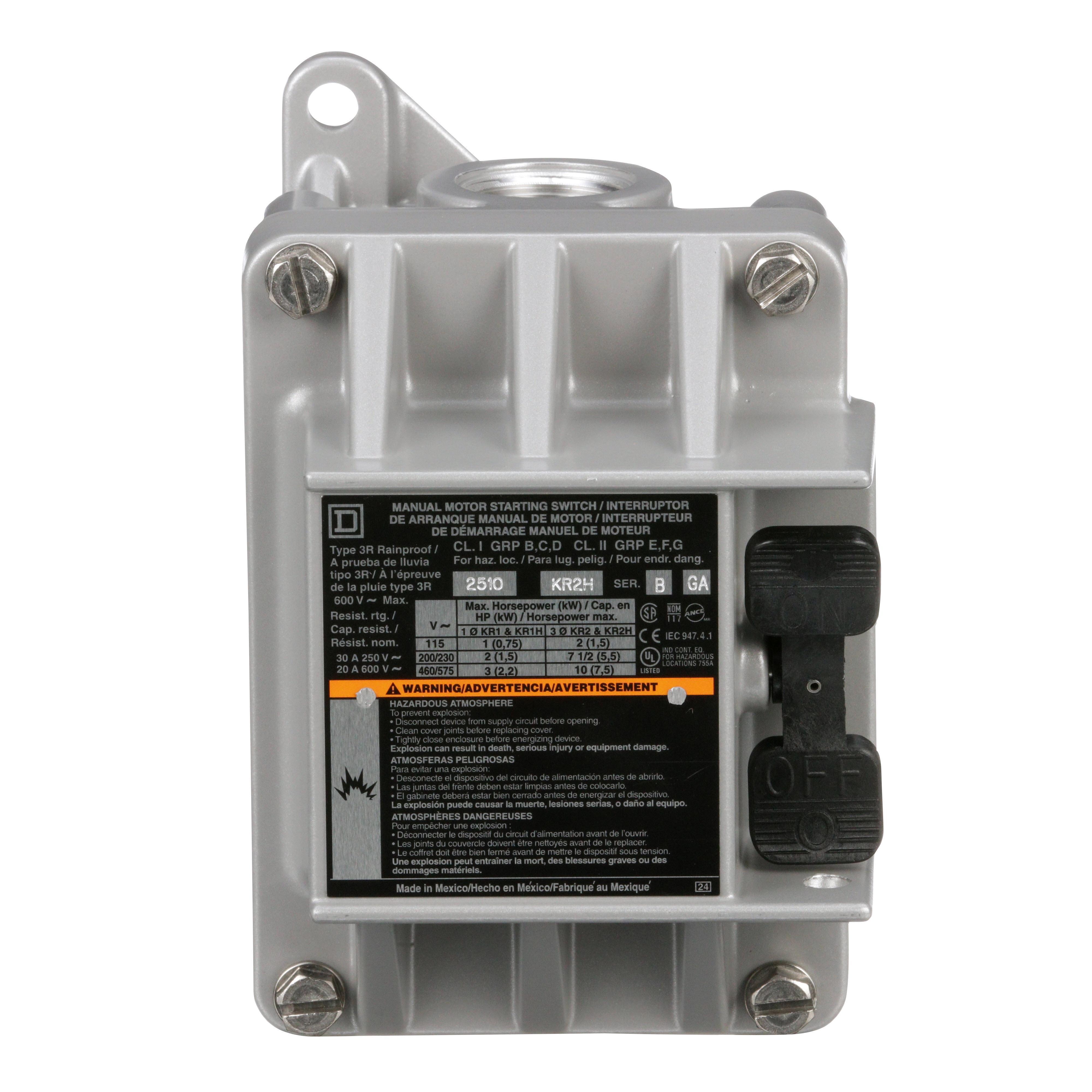 Square D™ 2510KR2H Manual Starters