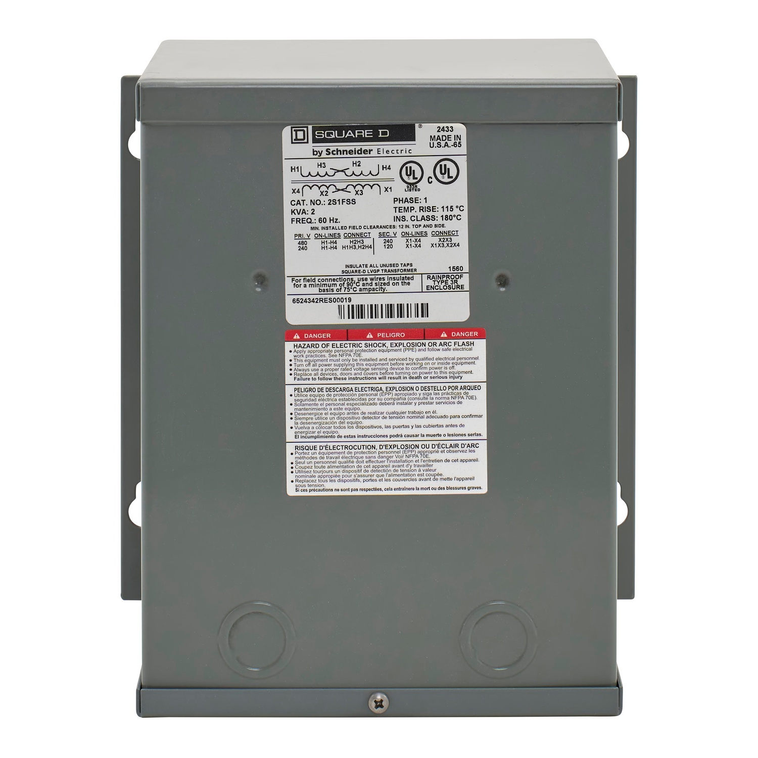 Square D™ 2S1FSS General Purpose - Multi-Use Transformers