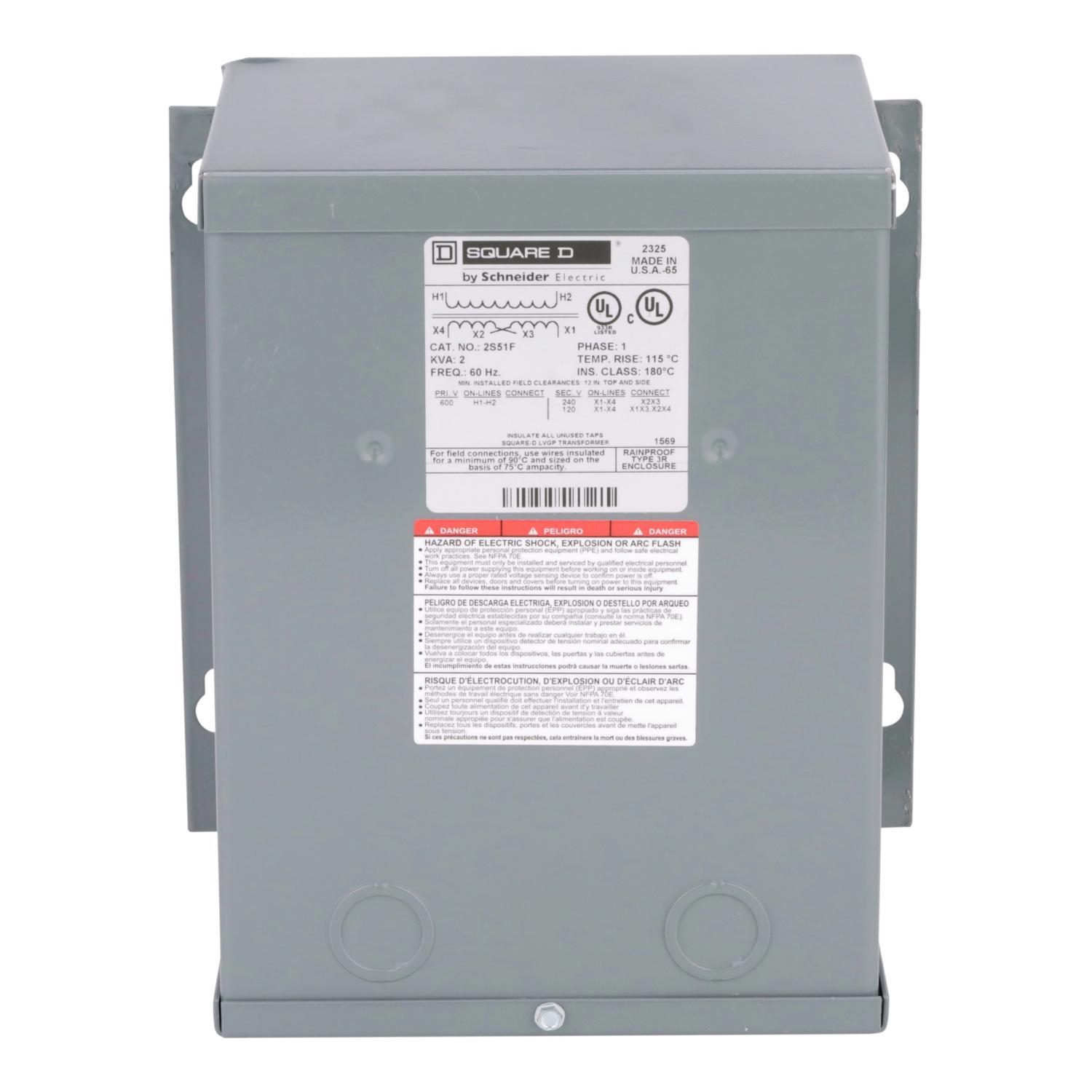 Square D™ 2S51F General Purpose - Multi-Use Transformers