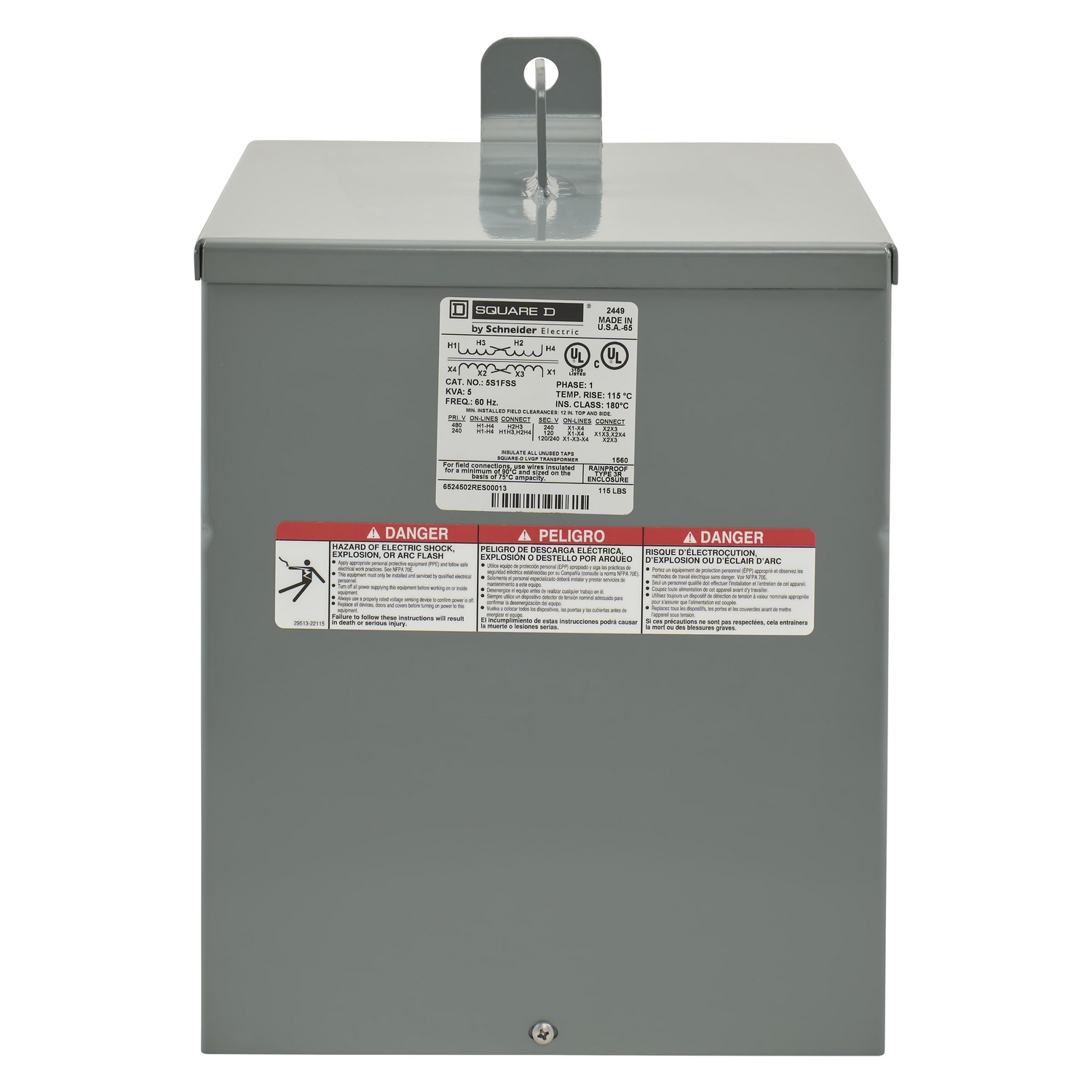 Square D™ 5S1FSS General Purpose - Multi-Use Transformers