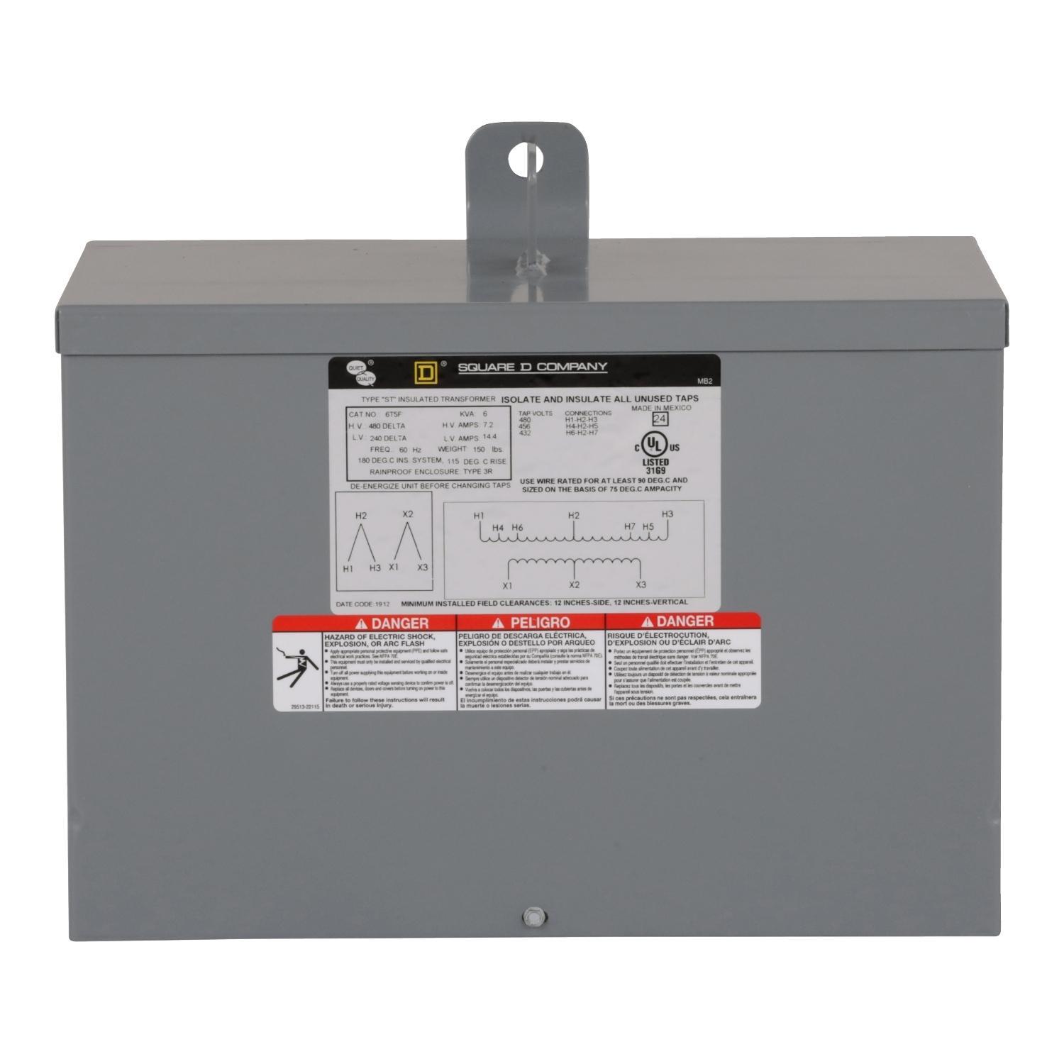 Square D™ 6T5F General Purpose - Multi-Use Transformers
