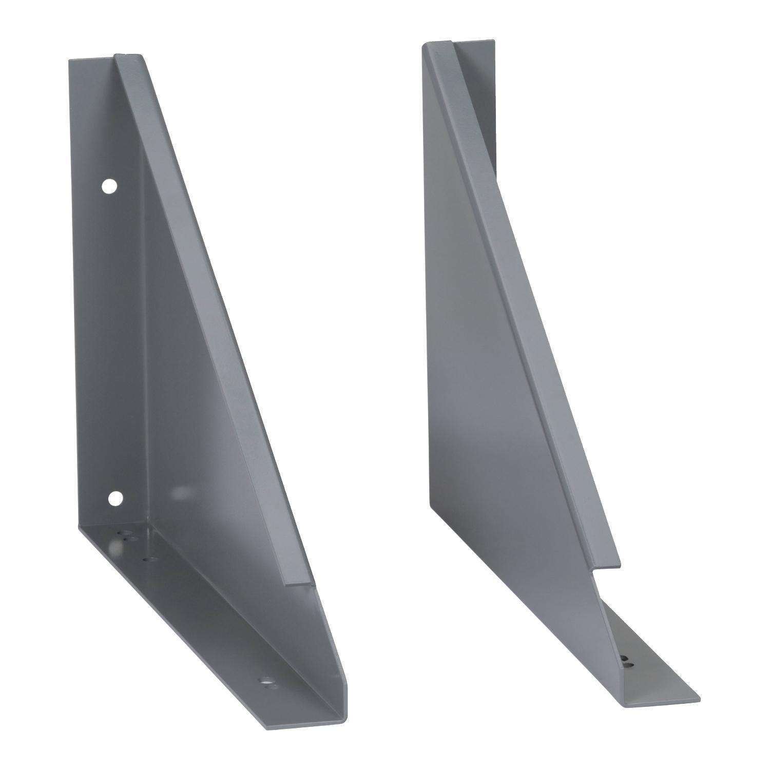 Square D™ 7400WMB18M19M20M Wall Bracket, For Use With 3-Phase Low Voltage Distribution Transformer, Steel, Gray