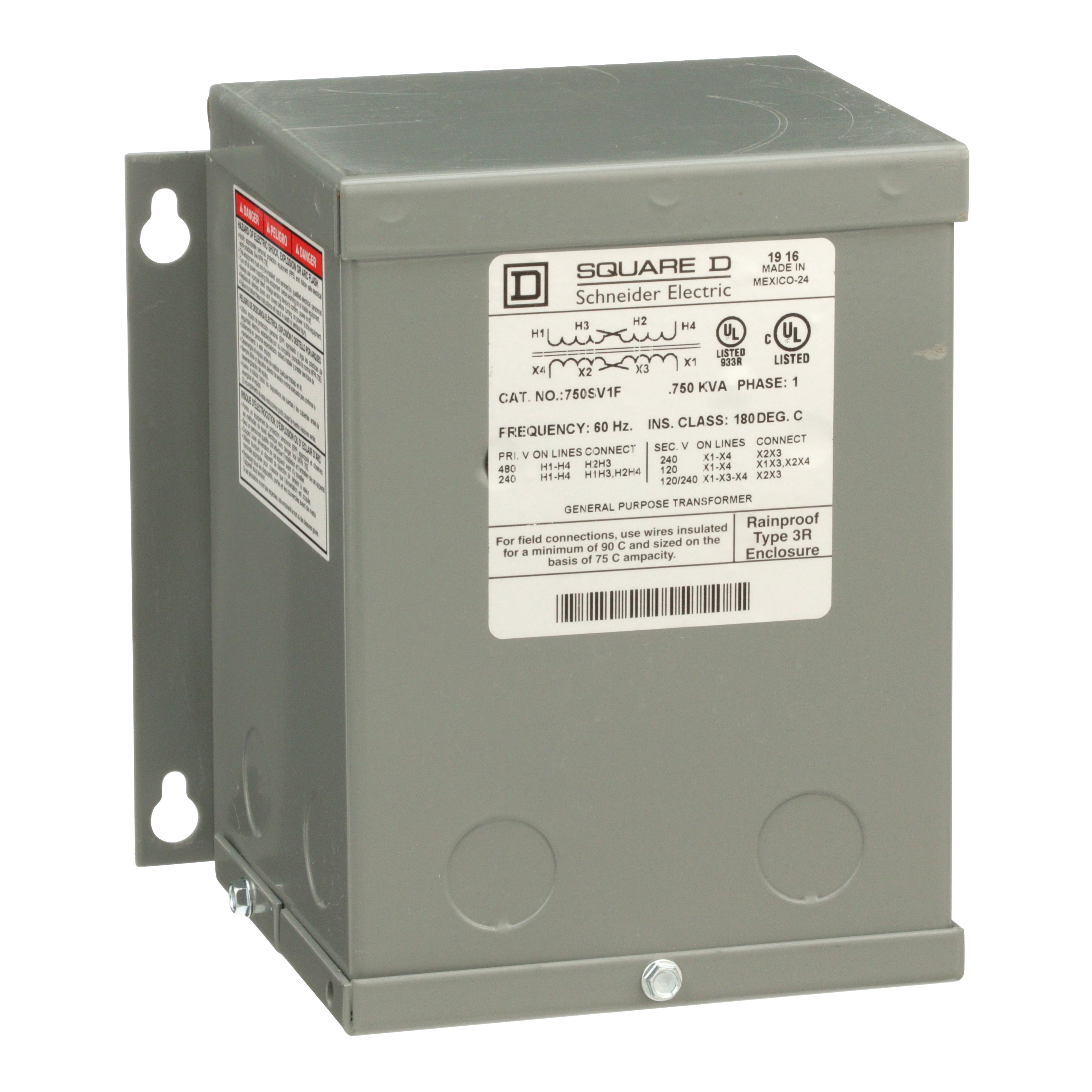 Square D™ 750SV1F General Purpose - Multi-Use Transformers