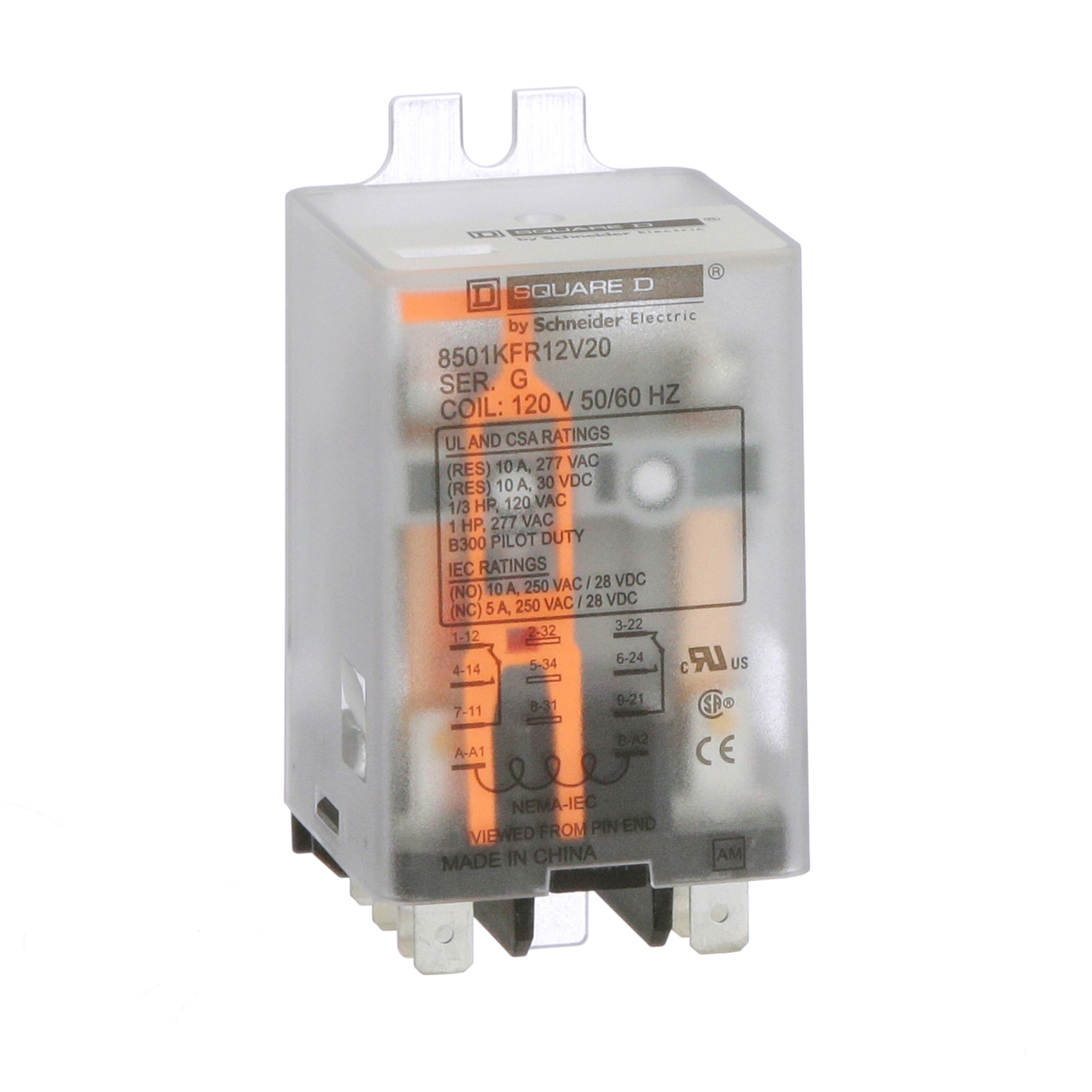 Square D™ 8501KFR12V20 General Purpose Relays