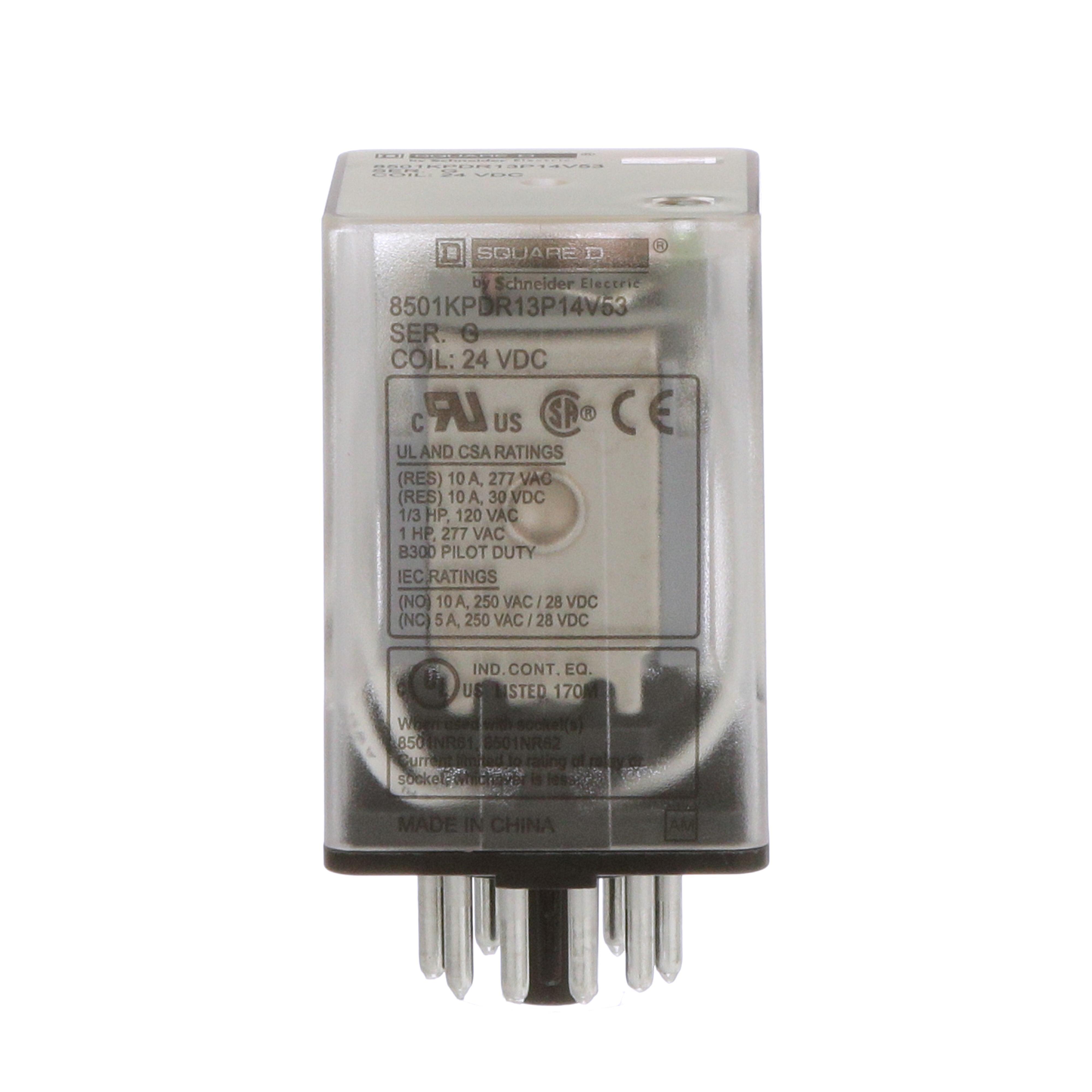 Square D™ 8501KPDR13P14V53 General Purpose Relays