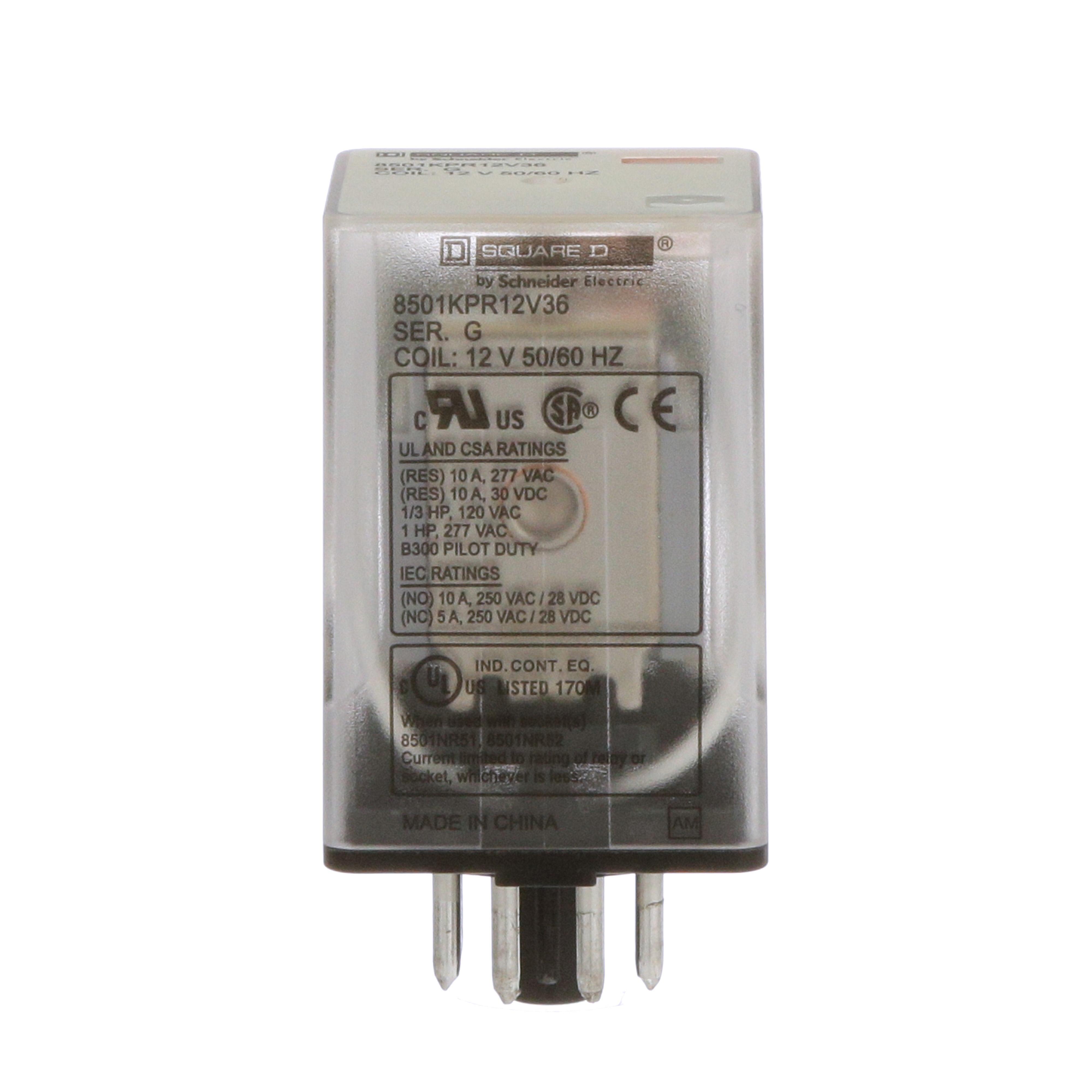 Square D™ 8501KPR12V36 Socket Relays