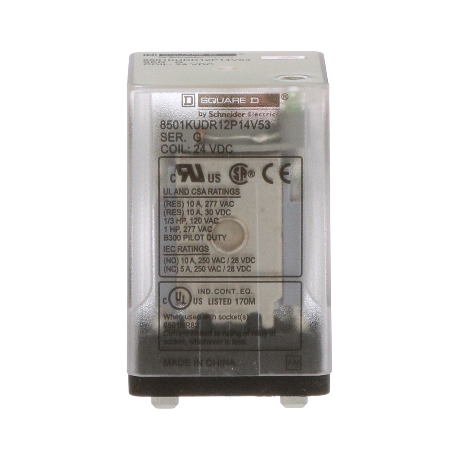 Square D™ 8501KUDR12P14V53 Socket Relays