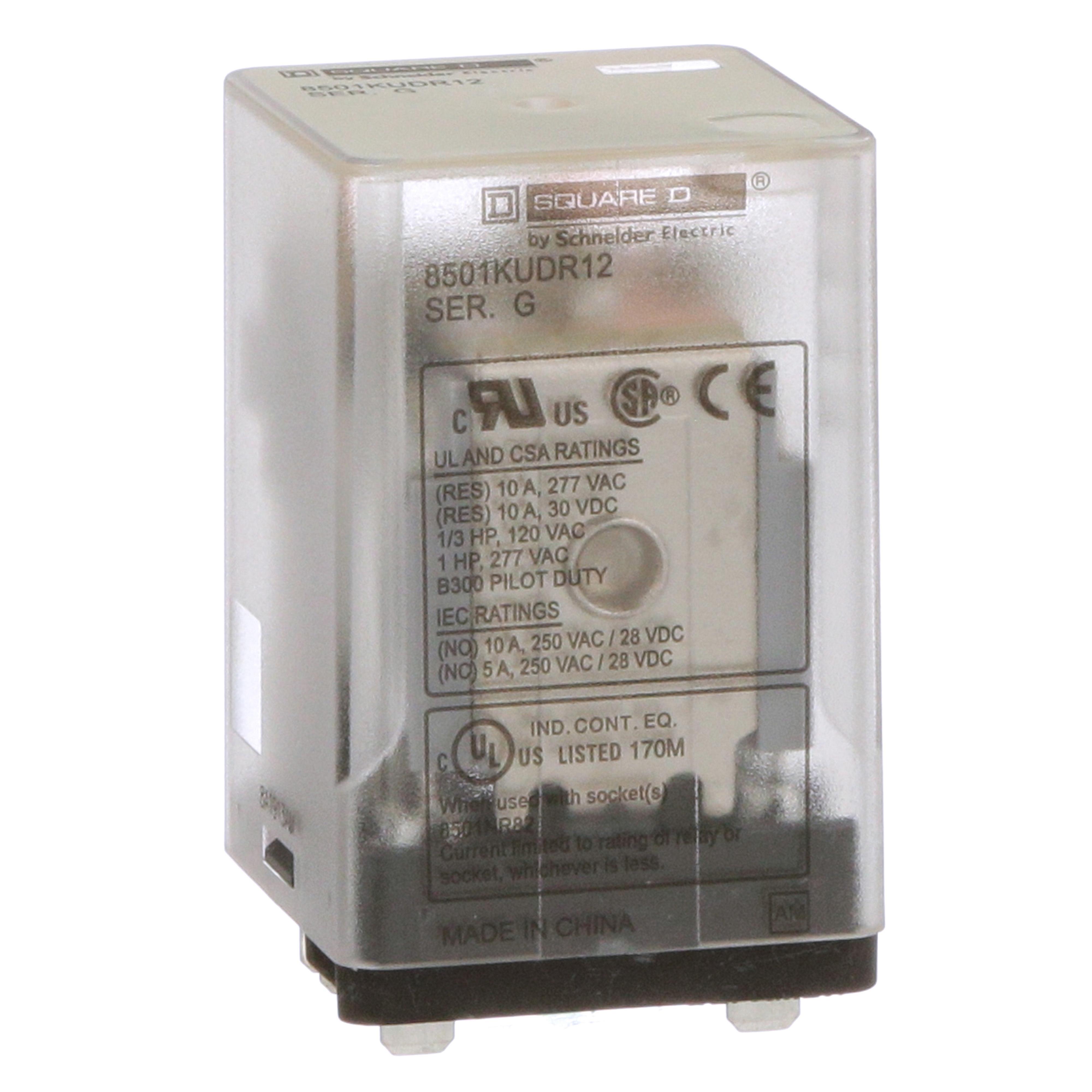 Square D™ 8501KUDR12V60 Socket Relays