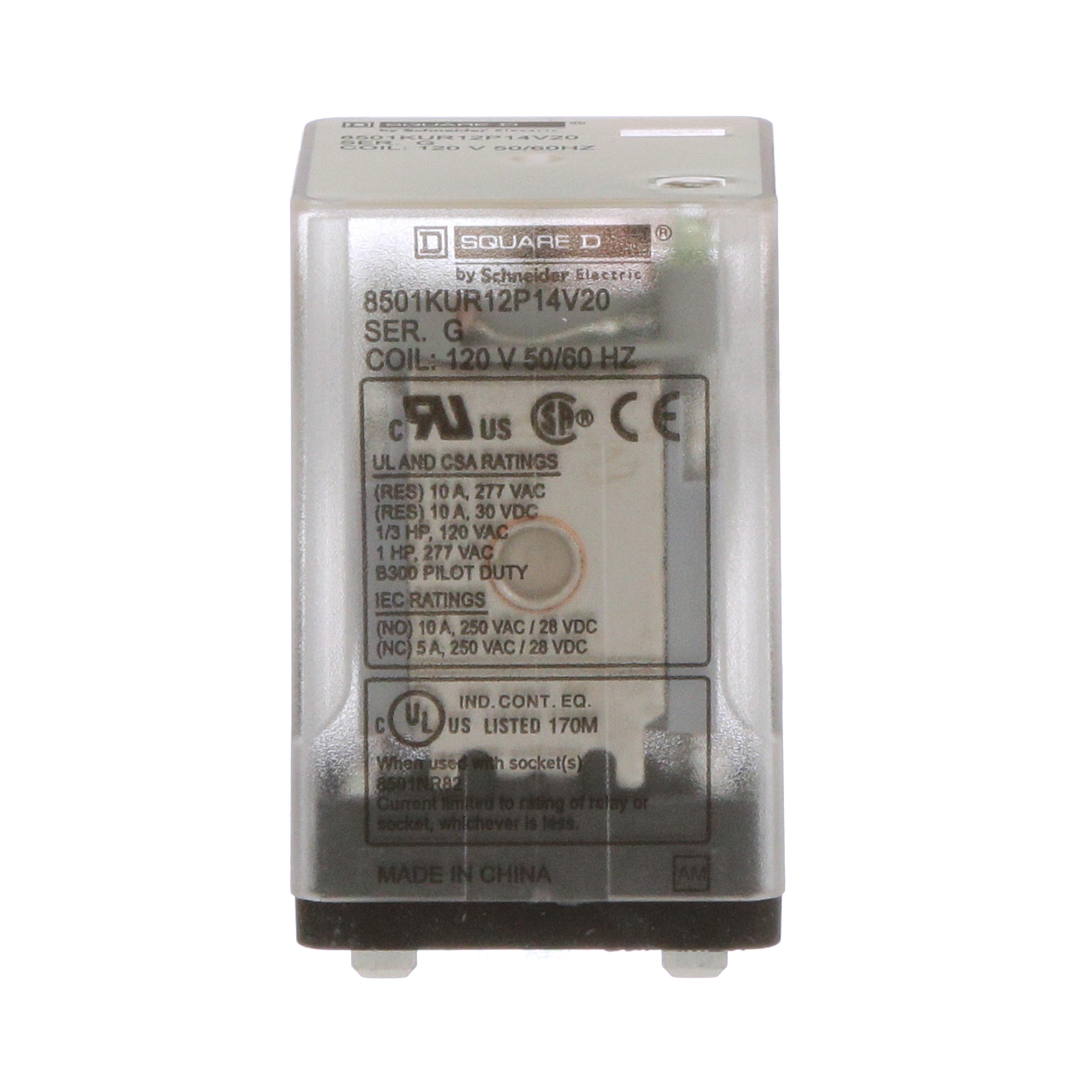 Square D™ 8501KUR12P14V20 General Purpose Relays