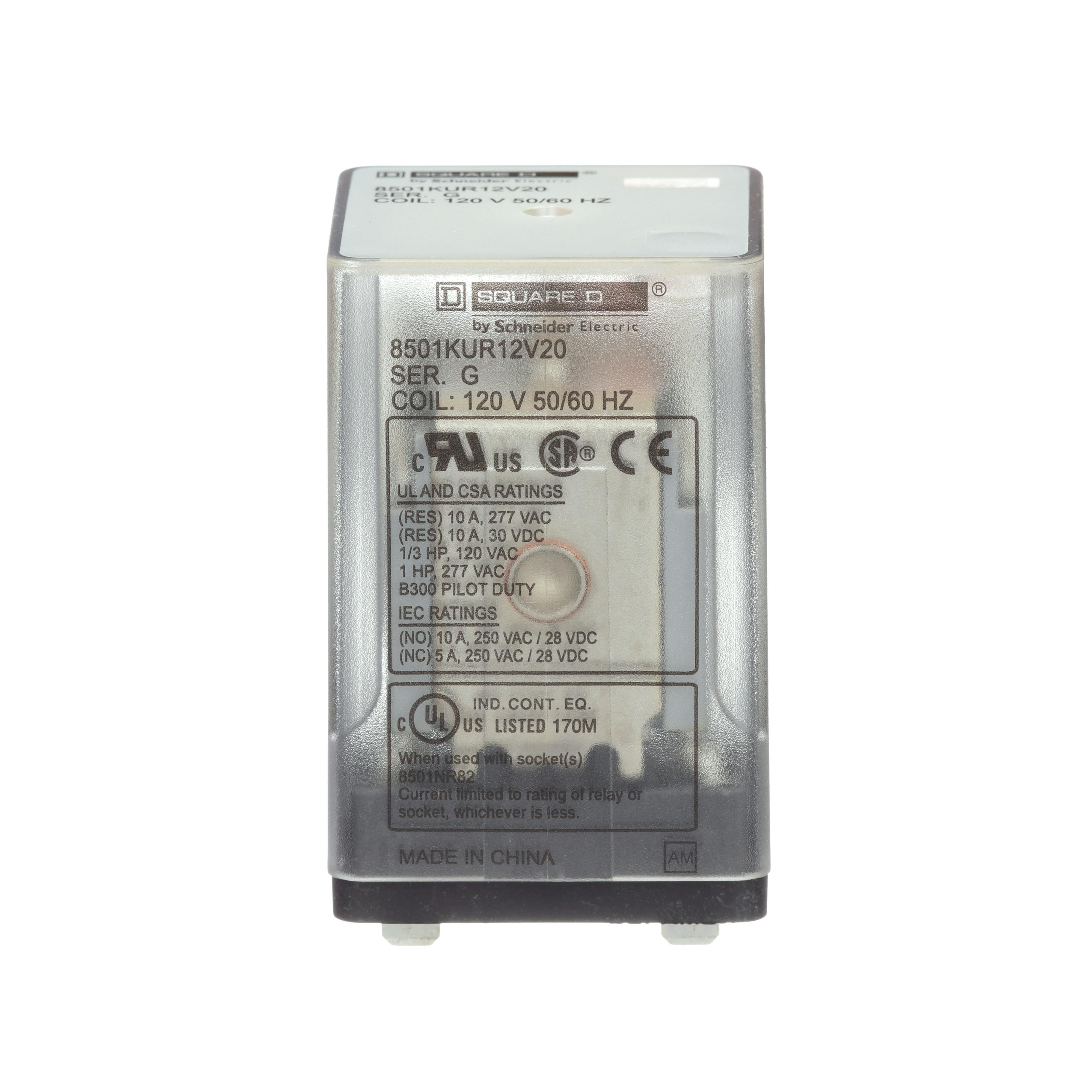 Square D™ 8501KUR12V20 General Purpose Relays