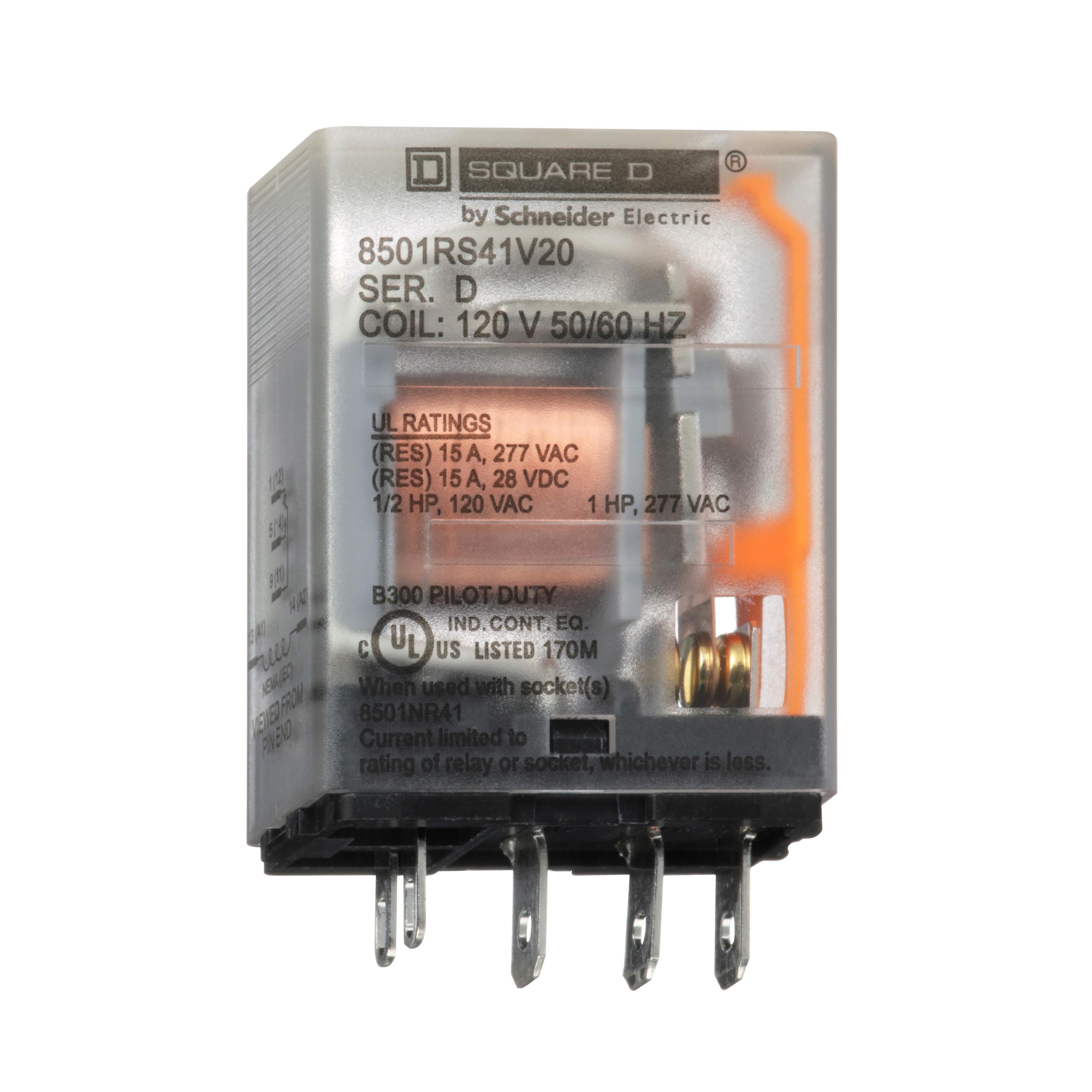 Square D™ 8501RS41V20 General Purpose Relays