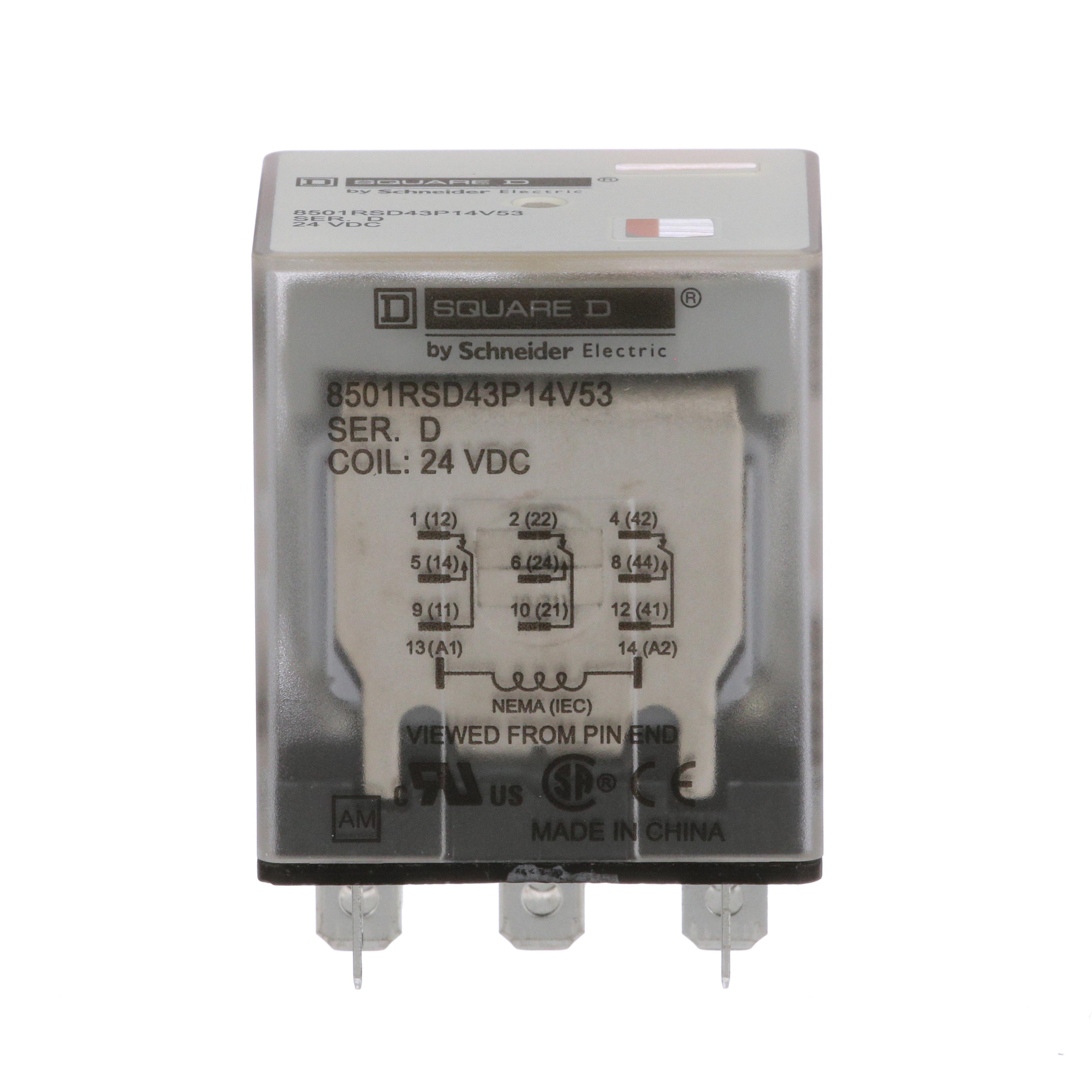 Square D™ 8501RSD43P14V53 General Purpose Relays